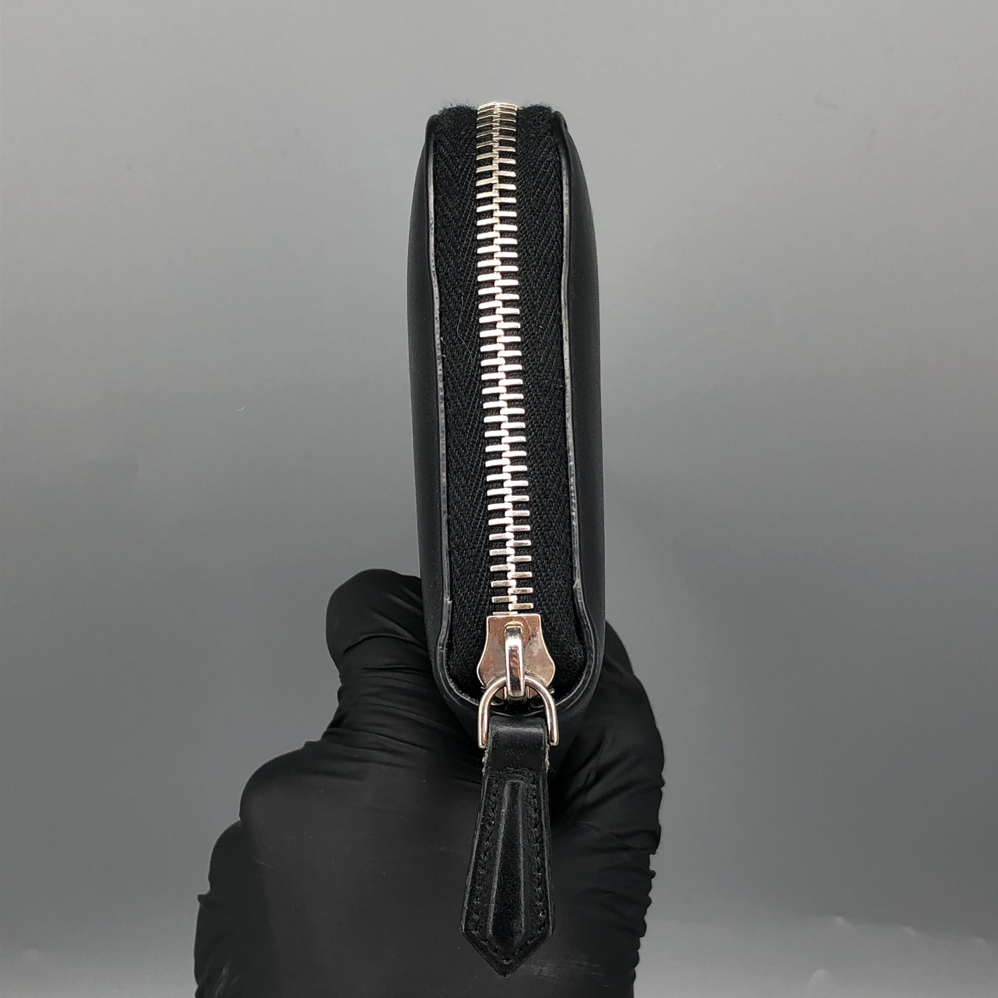 Fendi Logo Zip-Around Long Wallet Black