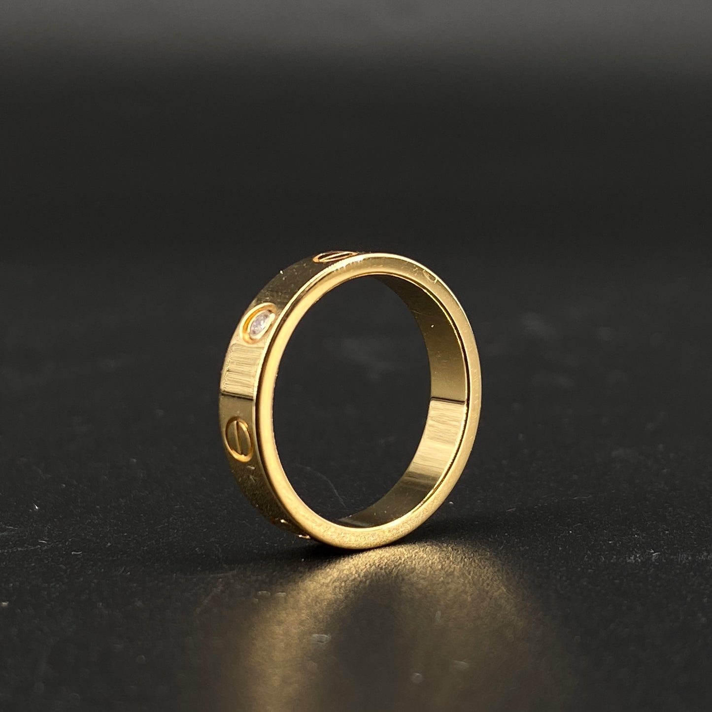 Cartier Love Ring Size52 18K Yellow Gold Single Diamond Band
