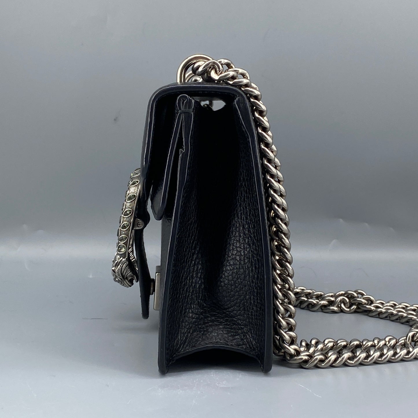 Gucci Mini Dionysus Black Leather Shoulder Bag