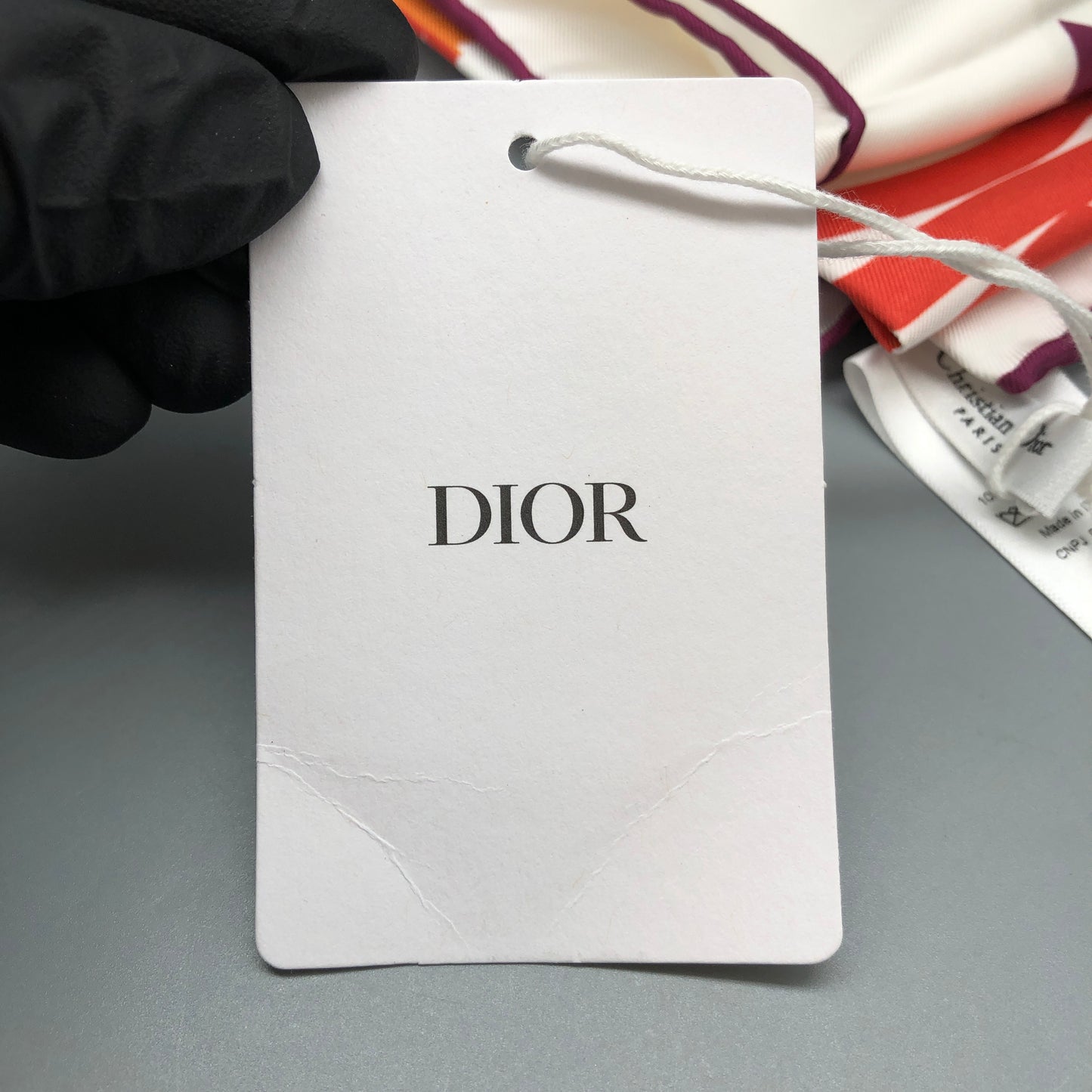 Christian Dior 90*90cm Multi-Color Silk Scarf