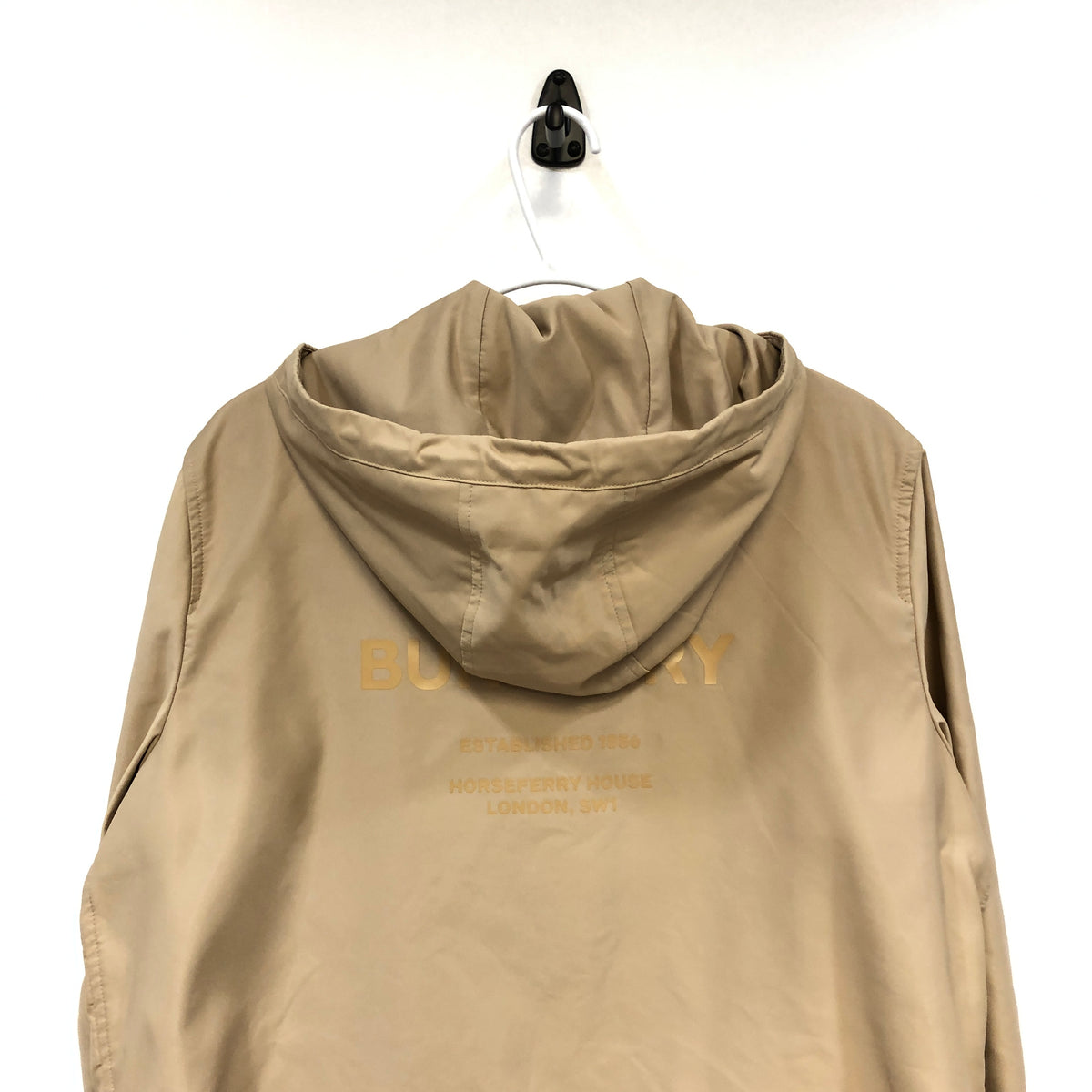 Burberry Light Khaki Hooded Jacket Size 8