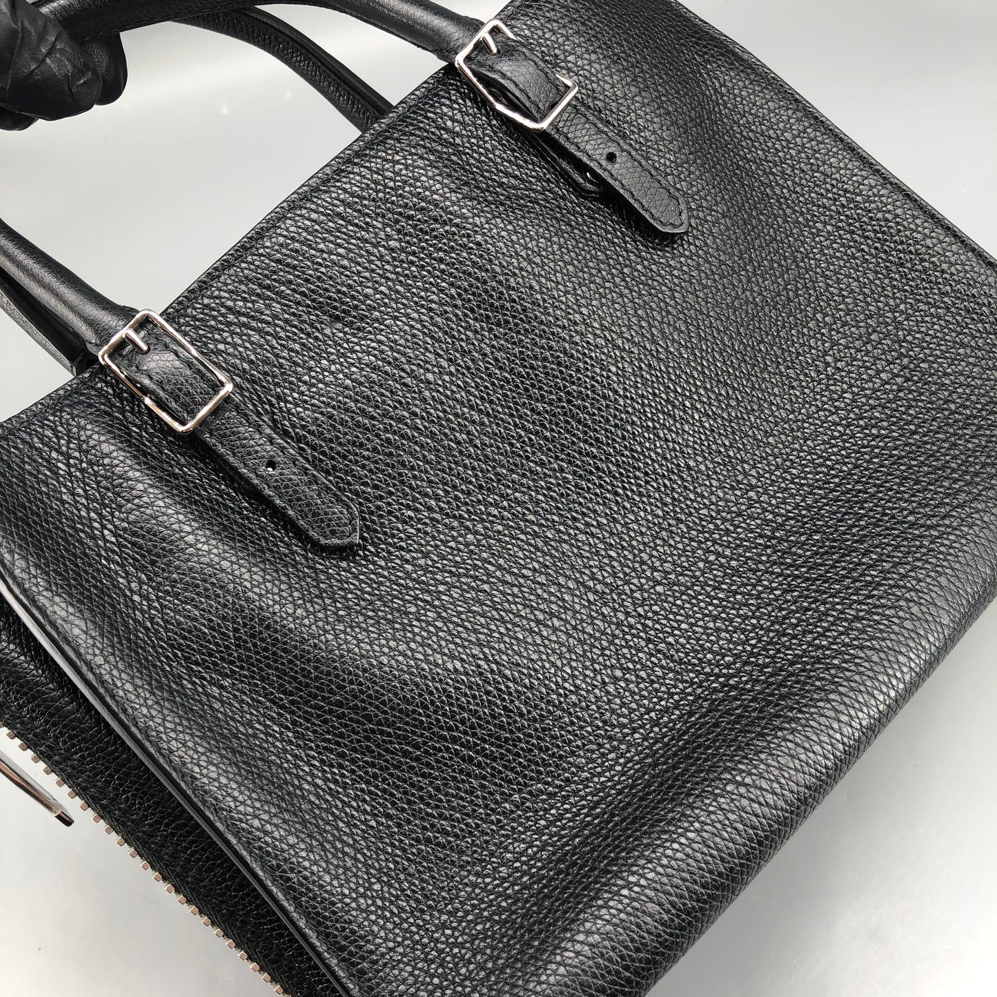 Balenciaga Everyday Small Tote Bag Black Grain Leather