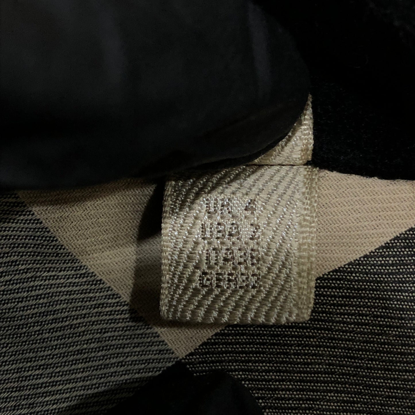 Burberry Black Wool Double Breasted Short Coat Size 2