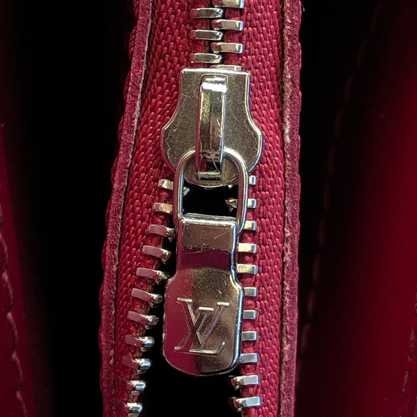 Louis Vuitton Red Epi Sevigne Top Handle Bag