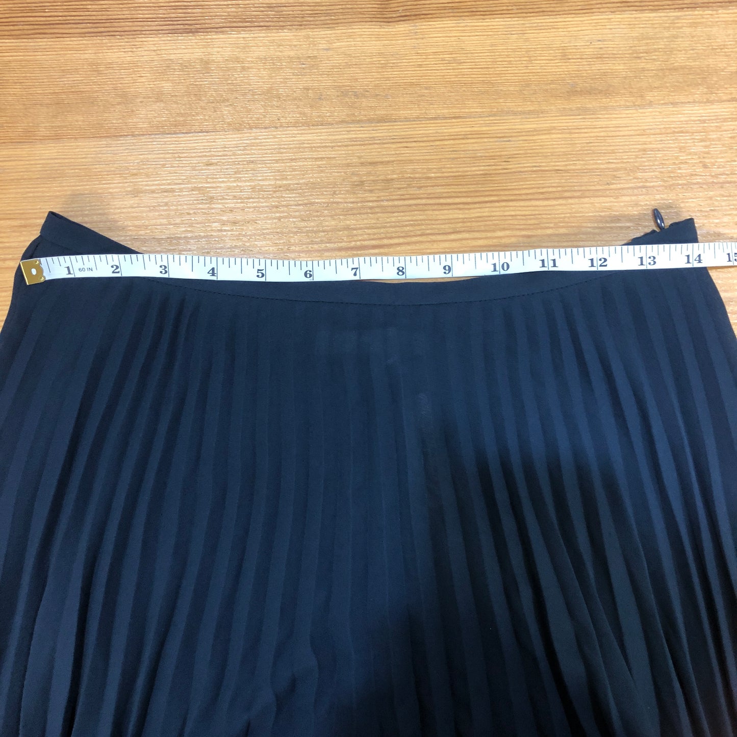 Vince Navy Blue Pleated Wide Leg Trousers Size 2