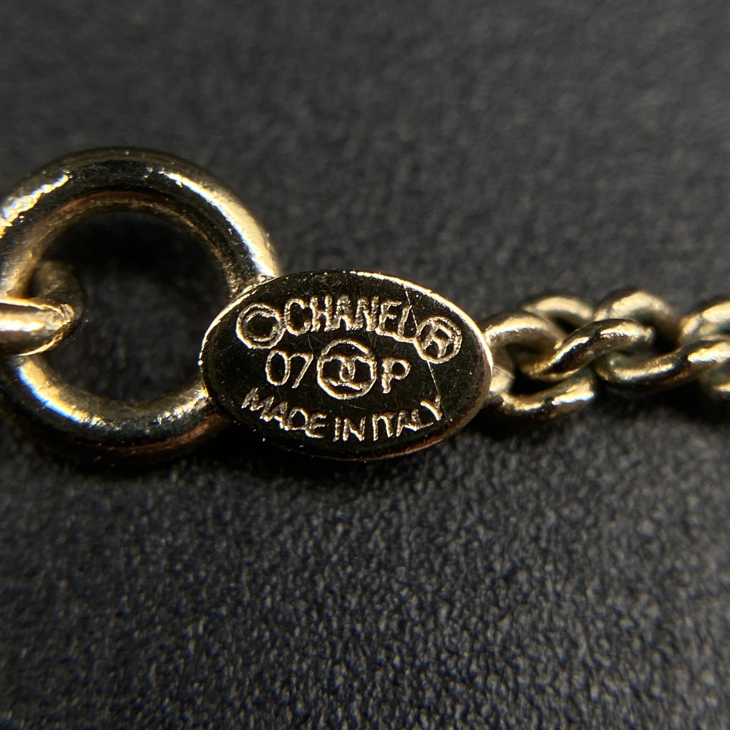 Chanel Vintage Gold Mini Quilted Flap Bag Pendant Necklace