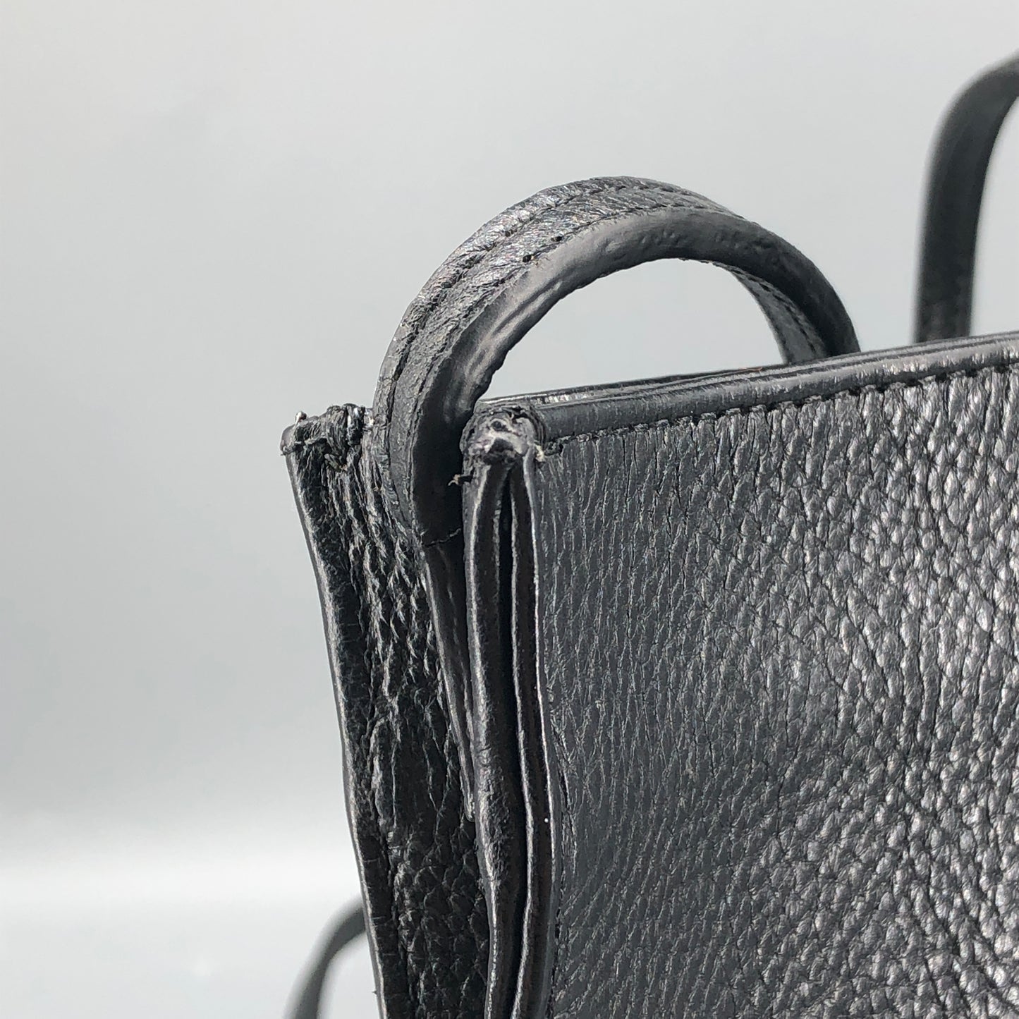 Chrome Hearts Cross Logo Leather Crossbody Bag Black