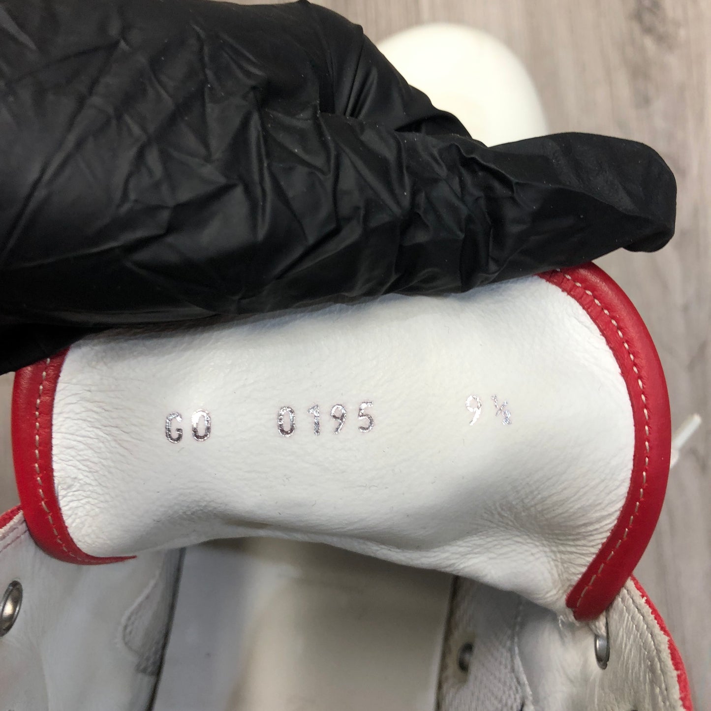 Louis Vuitton Men's Red & White High-Top Sneakers Size 9.5