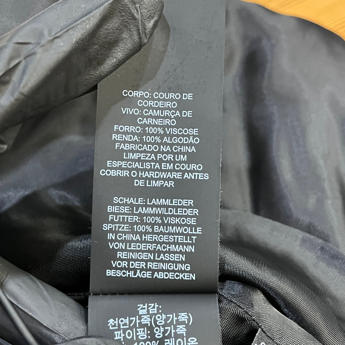 Coach Black Leather Moto Jacket US size 4