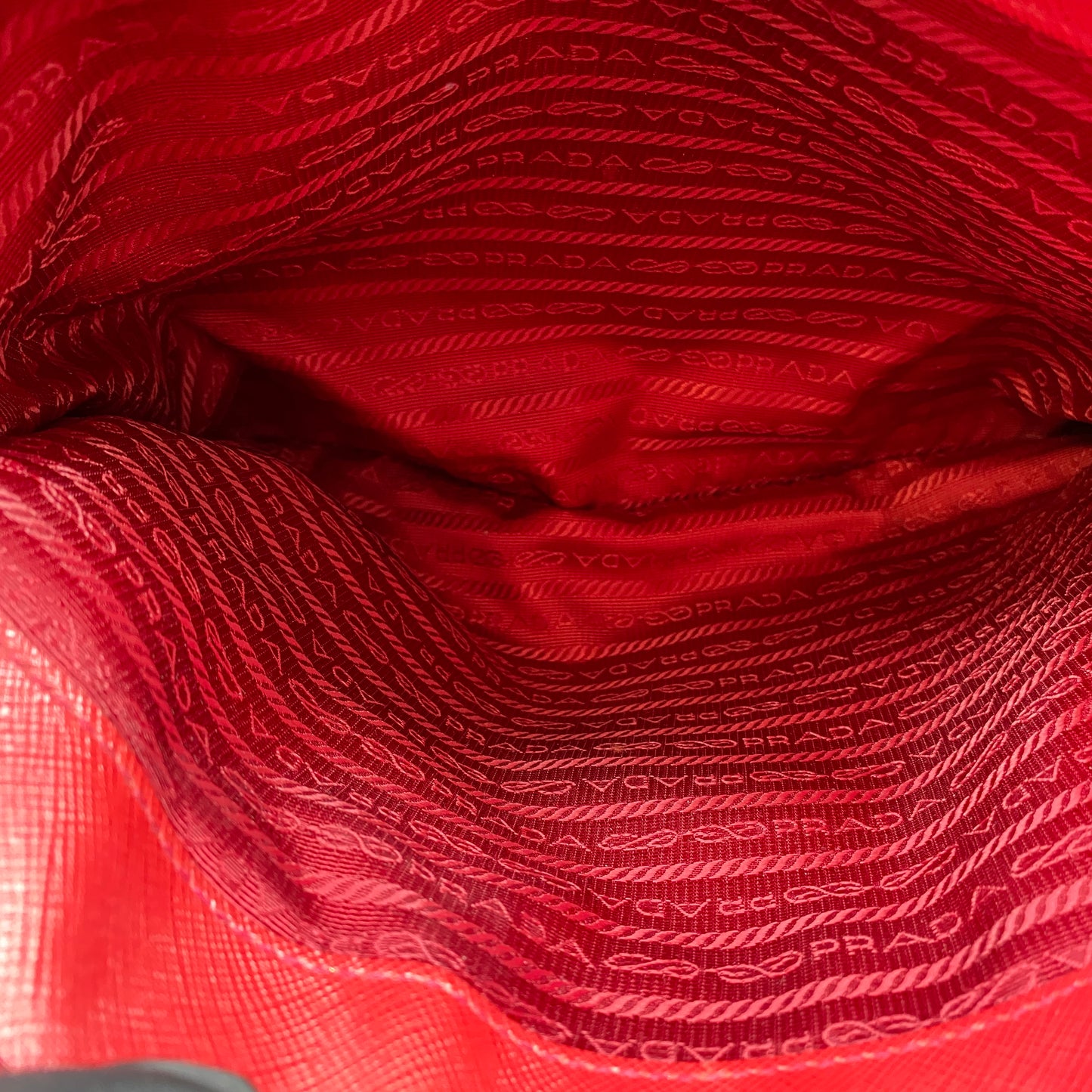 Prada Red Saffiano Leather Galleria Bag