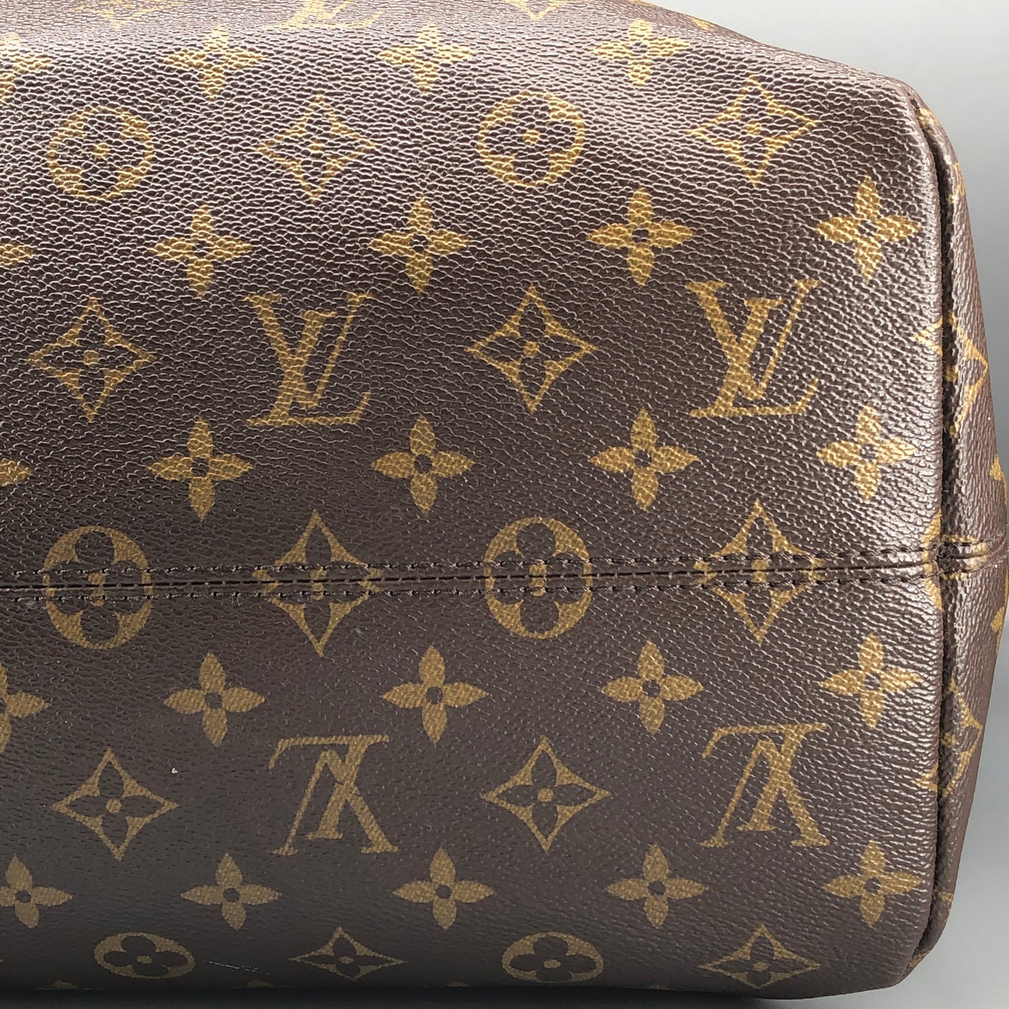 Louis Vuitton Monogram Canvas Tote Bag Brown