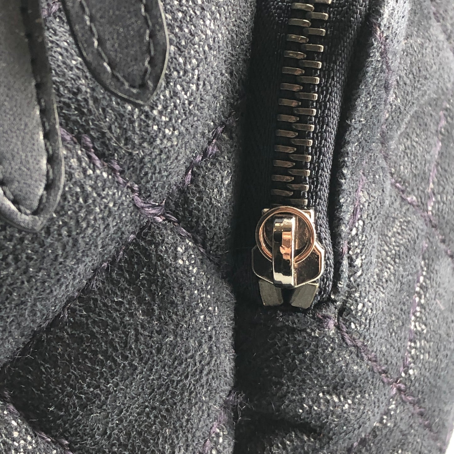 Stella McCartney Quilted Eco Nylon Mini Backpack Navy