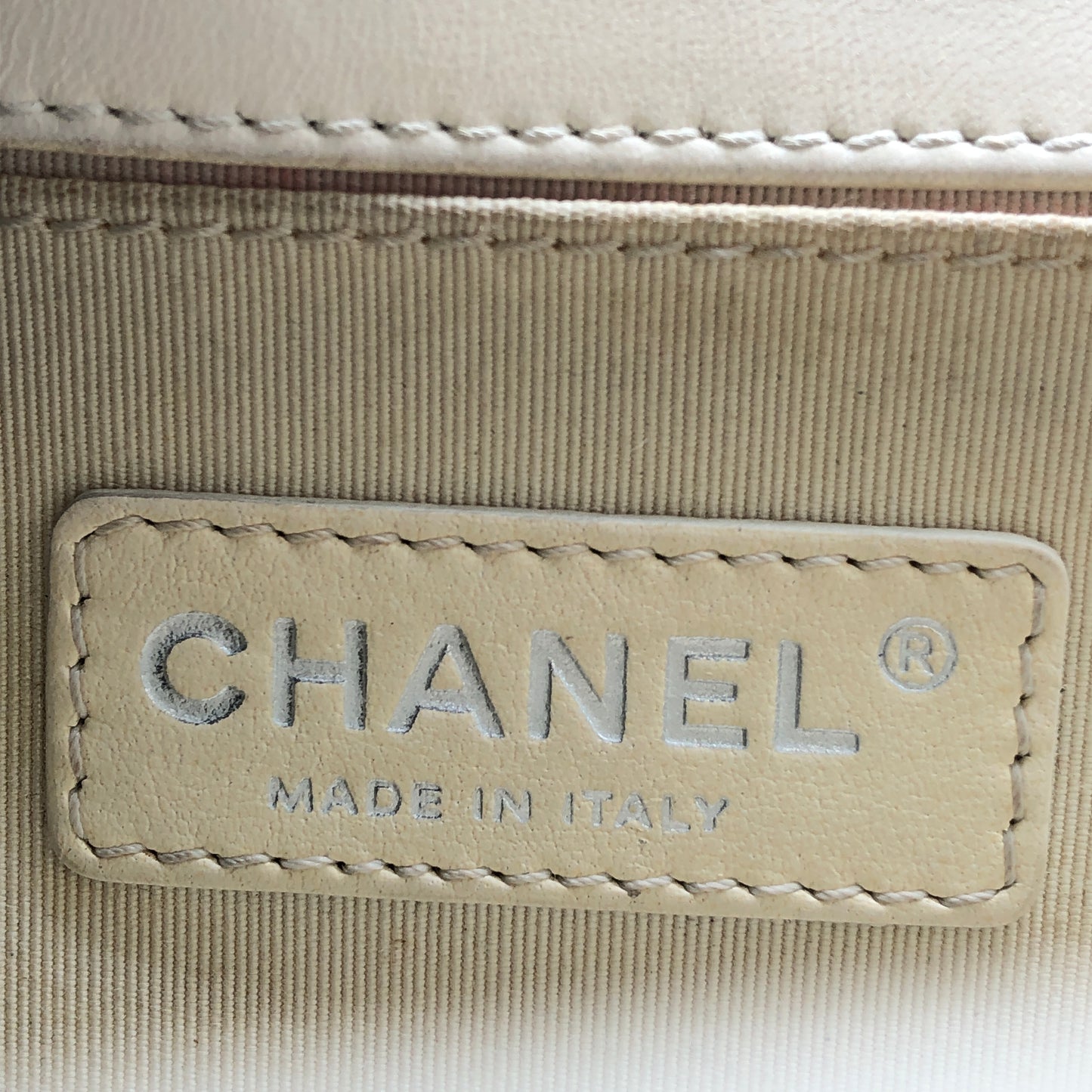 Chanel Boy Flap Quilted Leather Shoulder Bag Cream