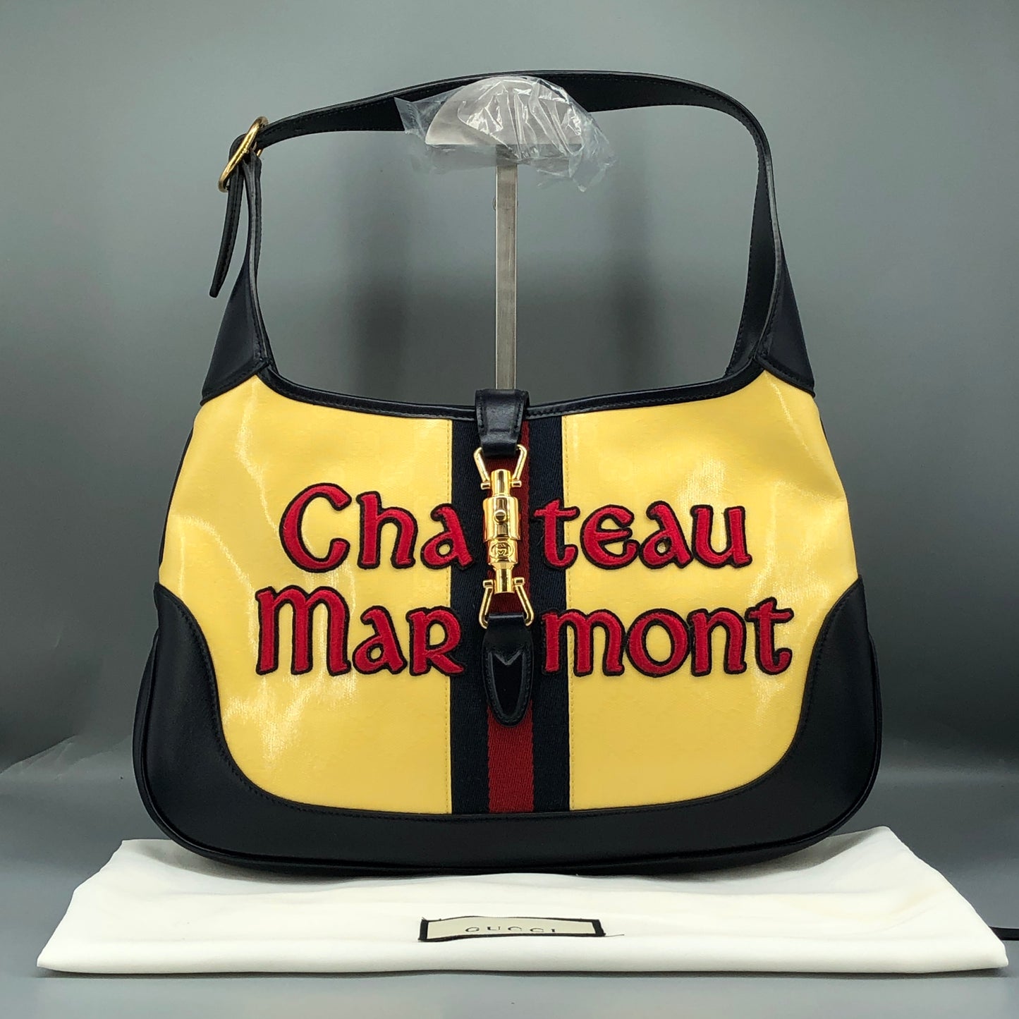 Gucci Crystal Monogram Chateau Marmont Jackie Hobo
