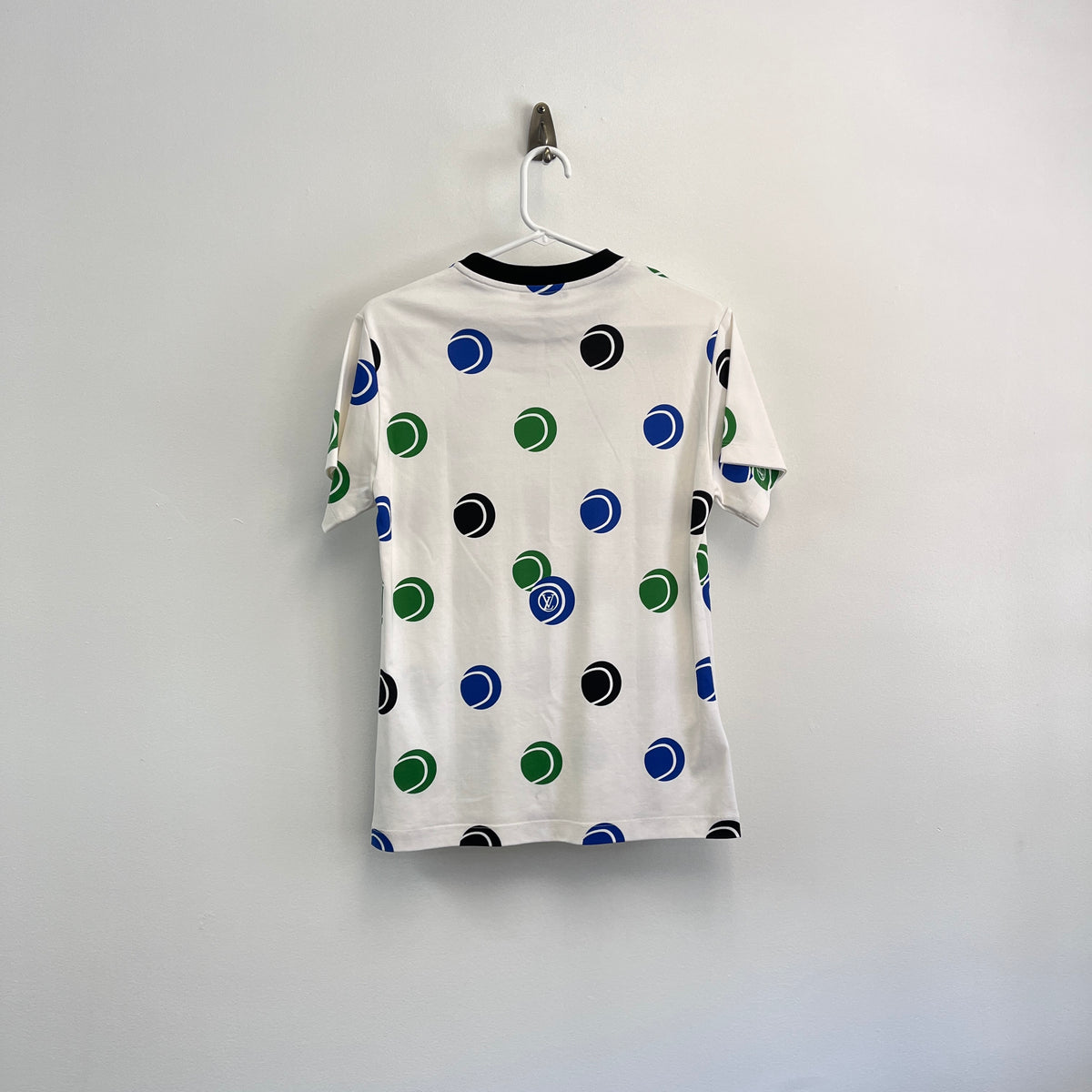 Louis Vuitton White Polka Dot Short Sleeve T-Shirt Size M