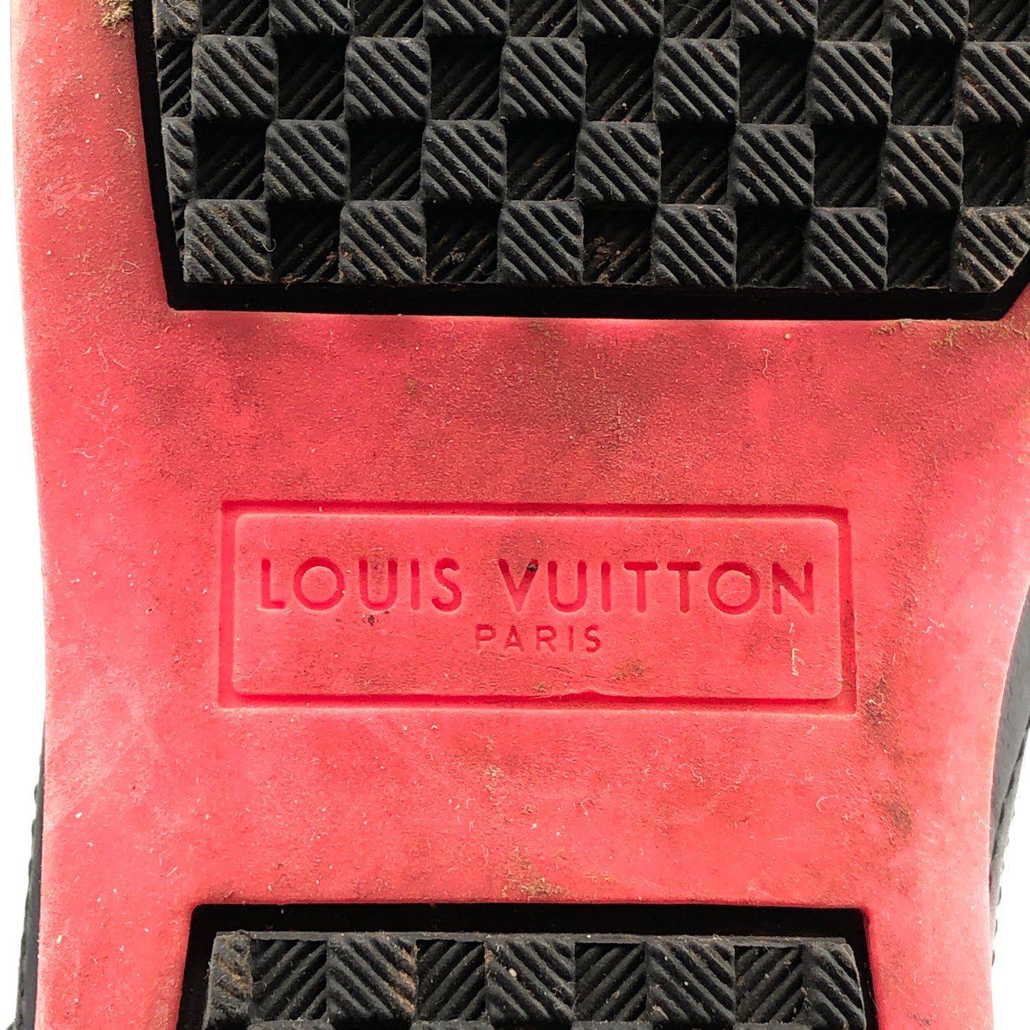 Louis Vuitton Black Mesh & Pink Lining Low Top Casual Sneakers 35