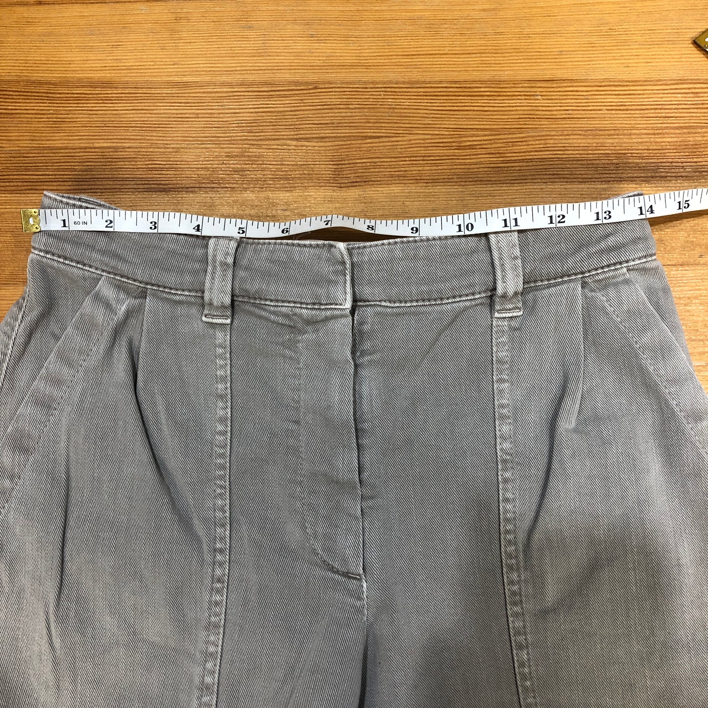 Brunello Cucinelli Grey Straight-Leg Cotton Pants Size 38