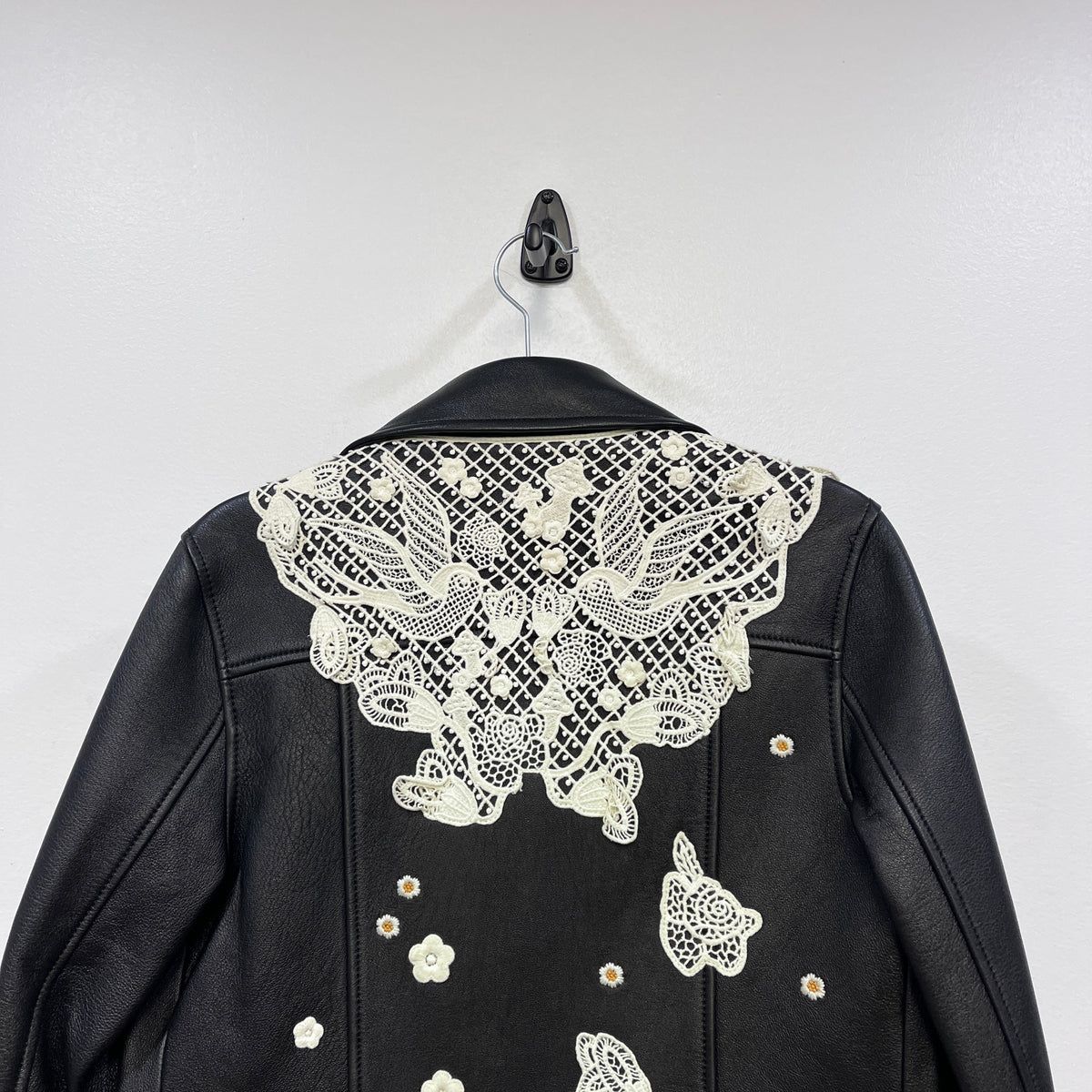 Coach Black Leather Moto Jacket US size 4