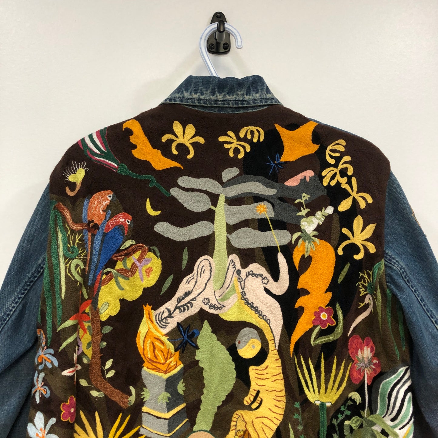 Christian Dior Multicolor Embroidered Denim Jacket 34