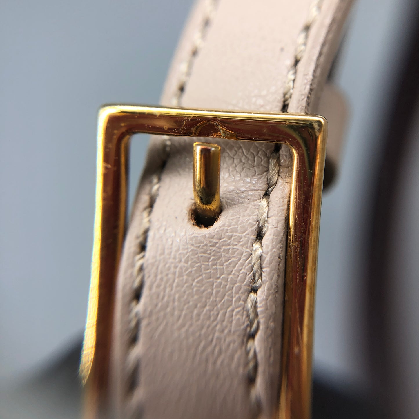 Stella McCartney Taupe Faux Leather Flap Crossbody Bag