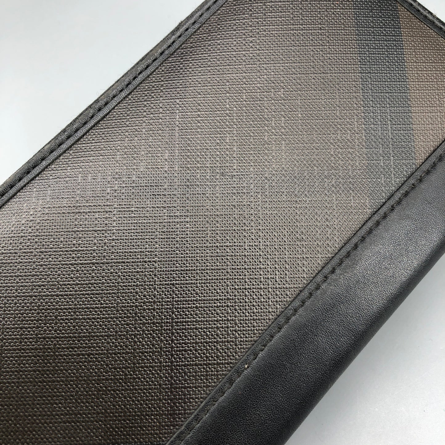 Burberry Check Zip-Around Wallet Black