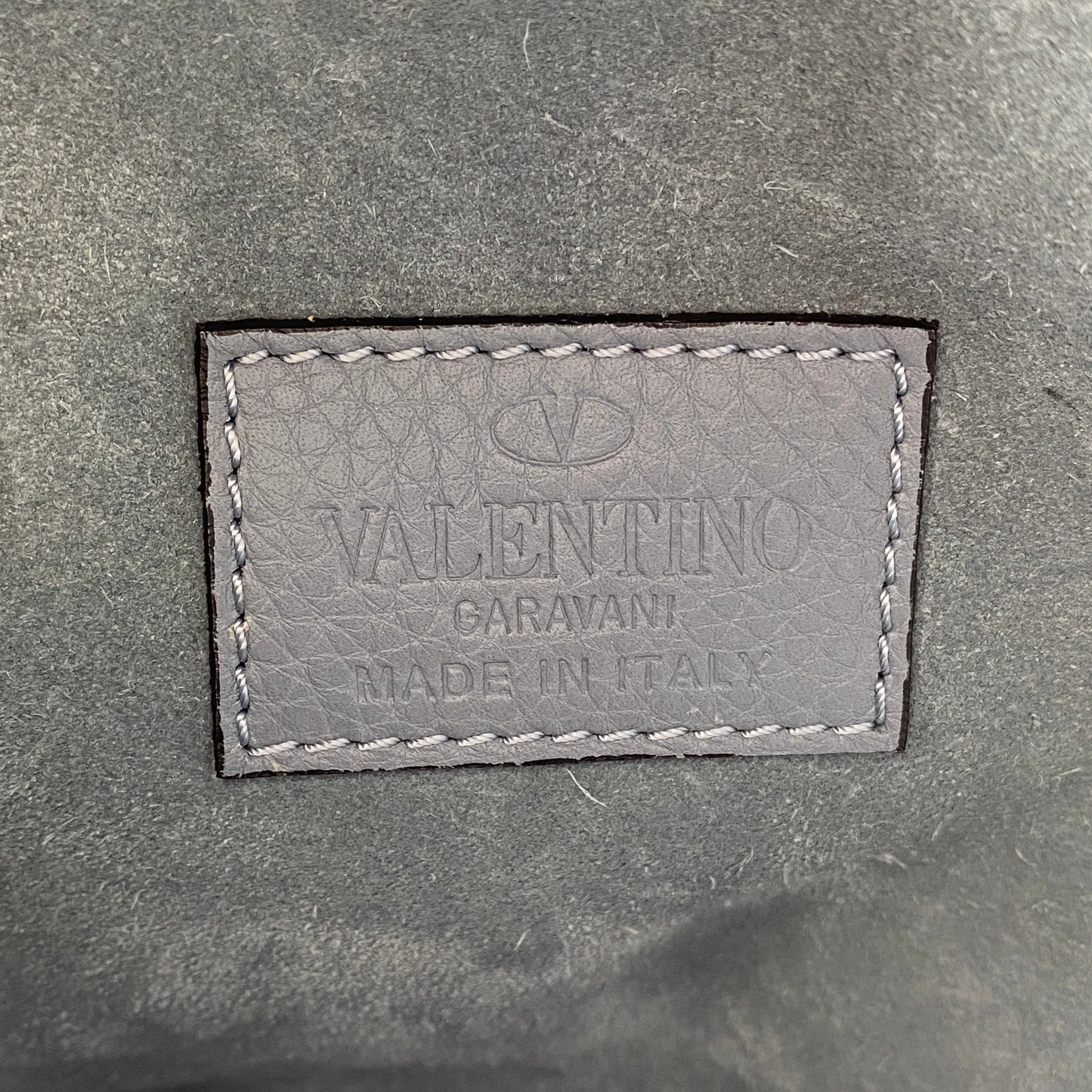 Valentino Slate Blue Rockstud Backpack