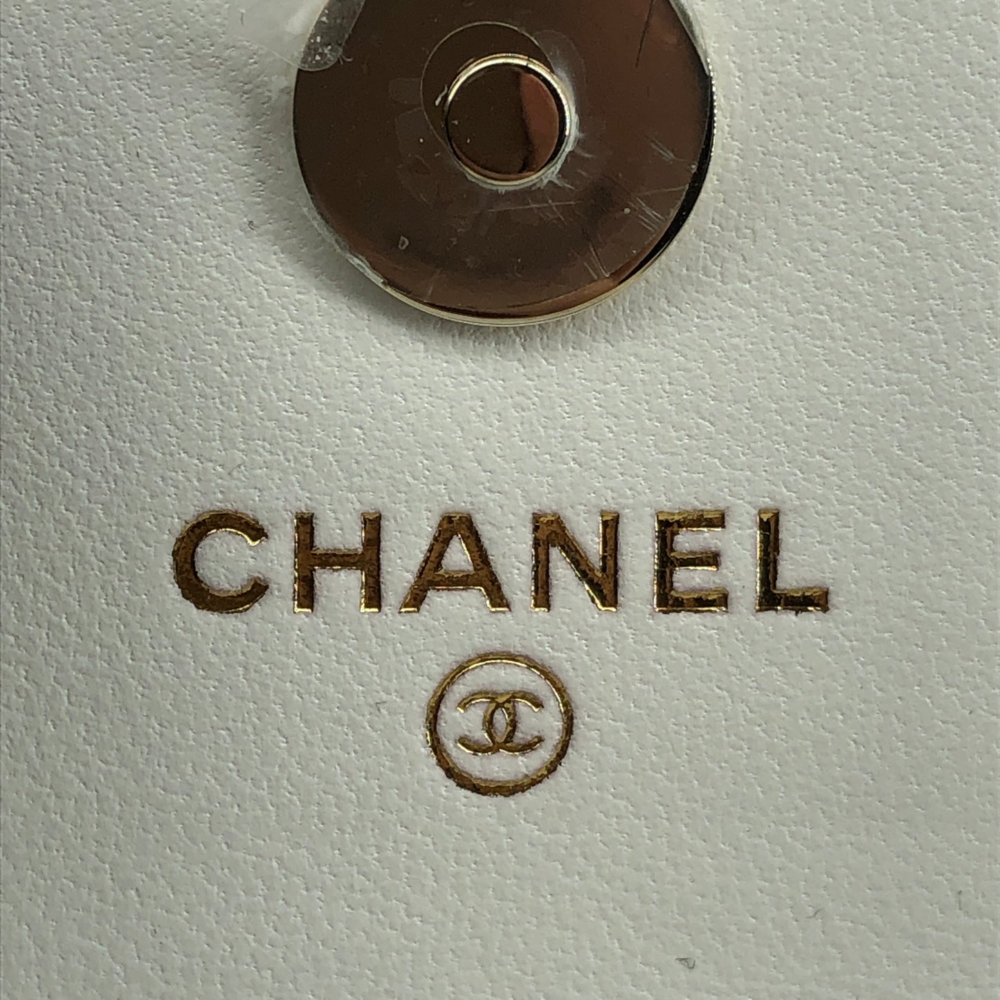Chanel Mini Quilted Leather Chain Crossbody Bag cream