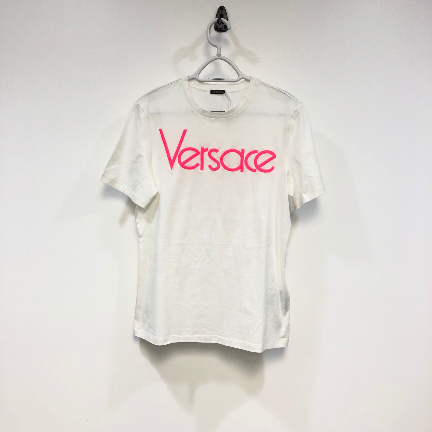 Versace White Logo Print T-Shirt