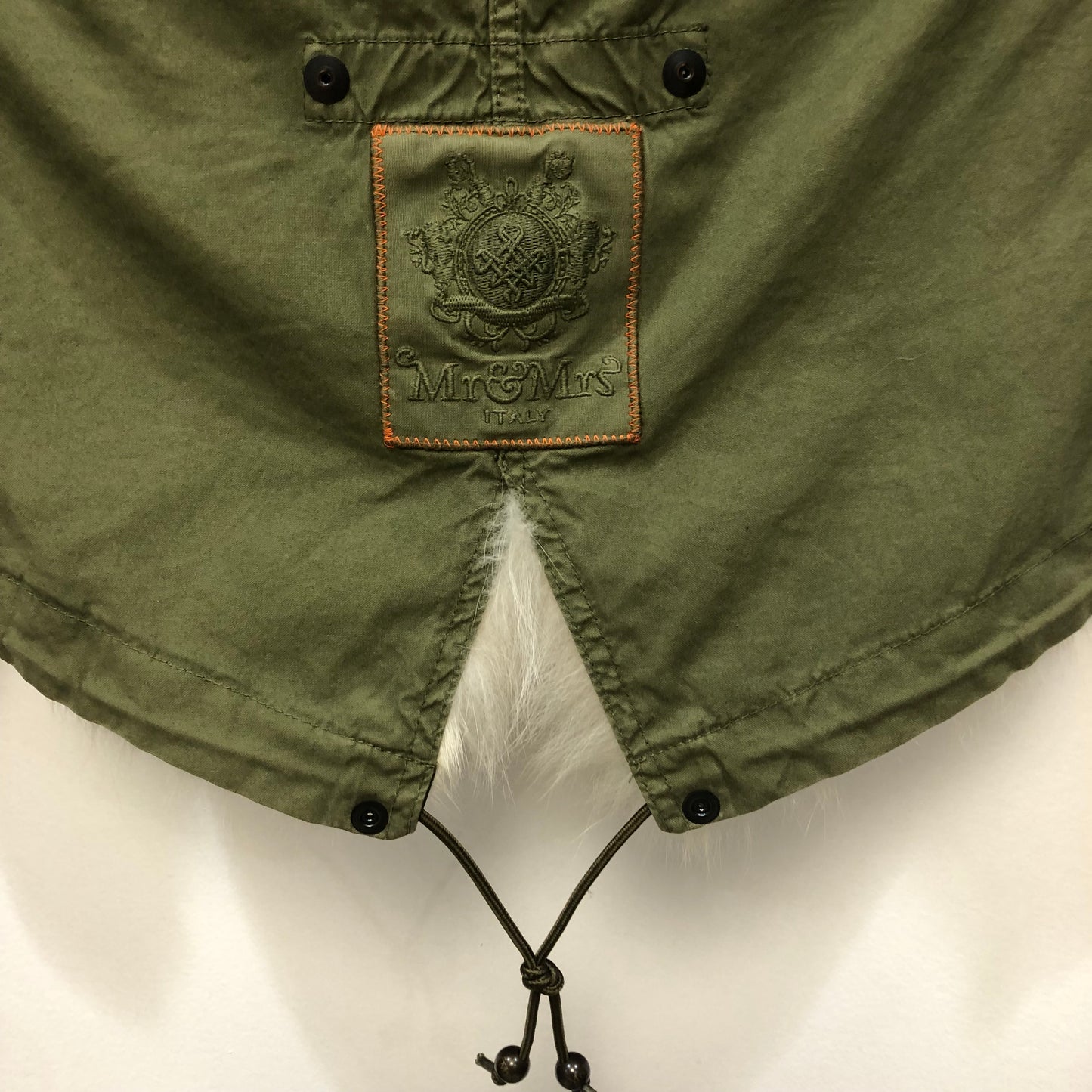 Mr & Mrs Italy Fur Trim Parka Size XS Green