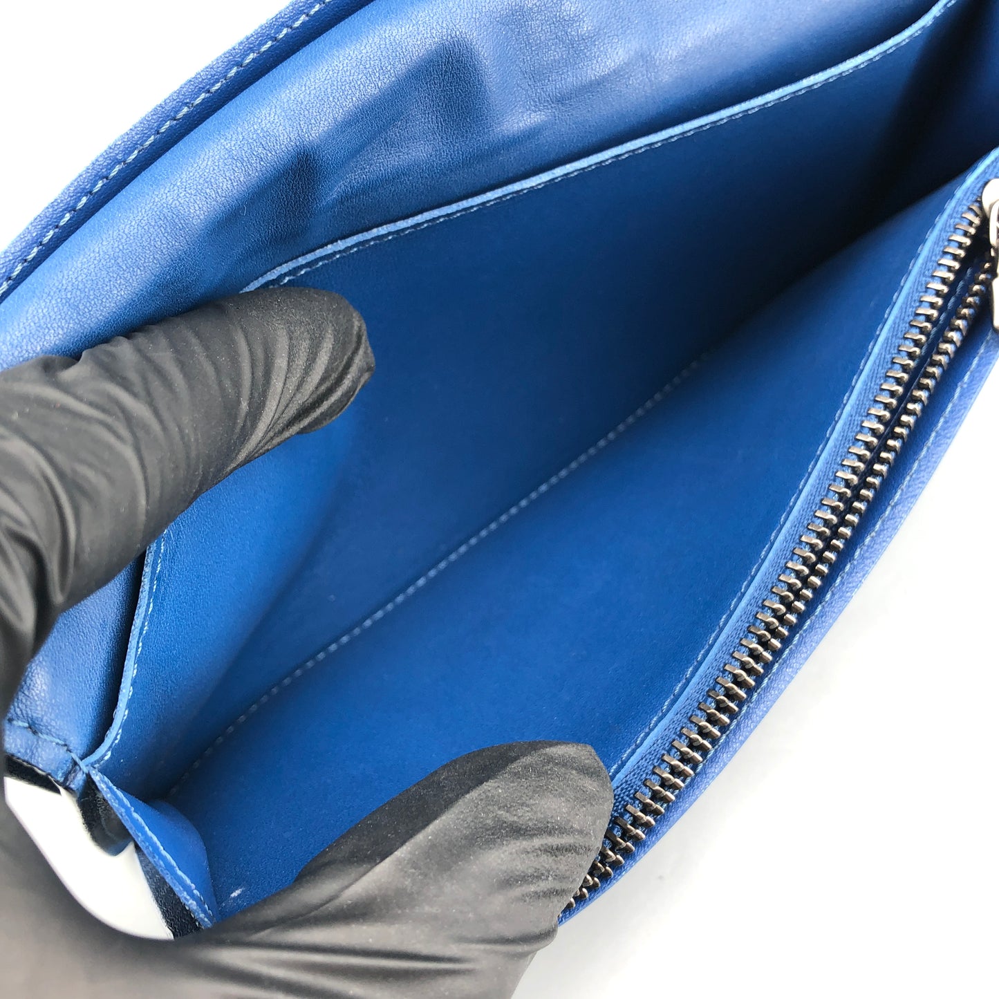 Louis Vuitton Blue Damier Infini Leather Long Wallet