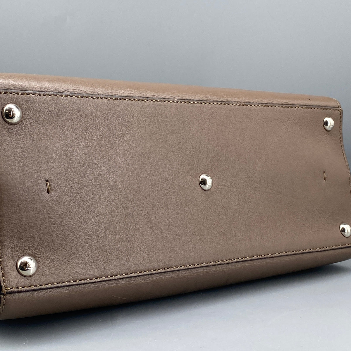Fendi 2Jours Tote Bag Brown Leather