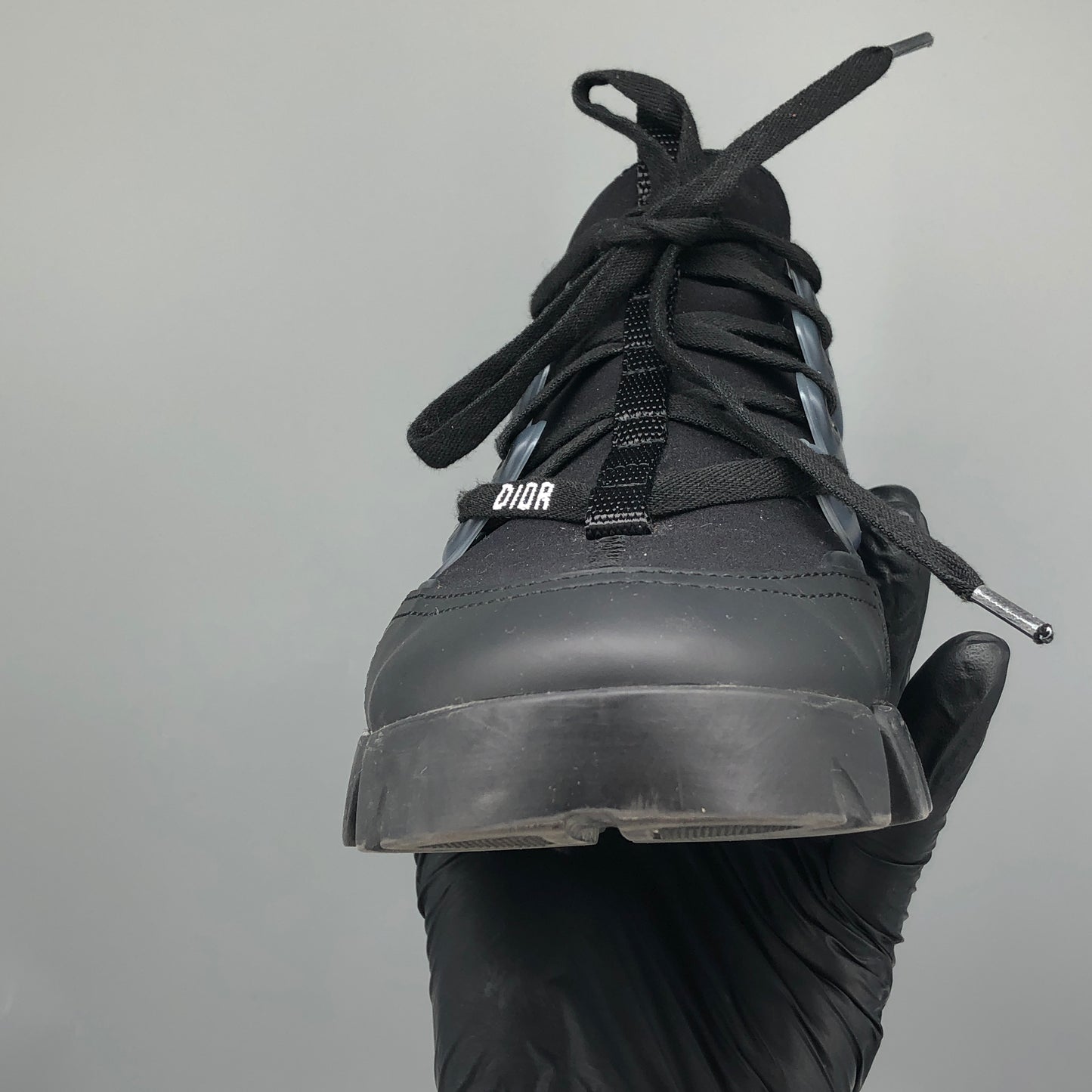 Christian Dior Women's D-Connect Technical Fabric Sneakers Size 36 All Black