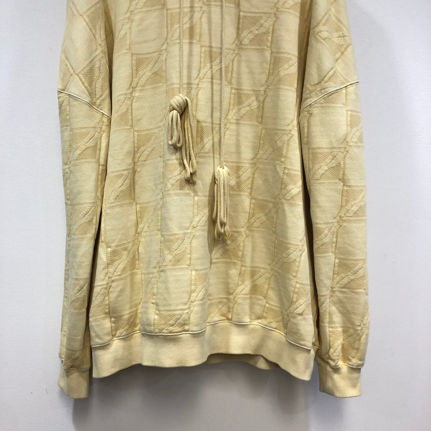 We11done Jacquard Hoodie Size L Yellow