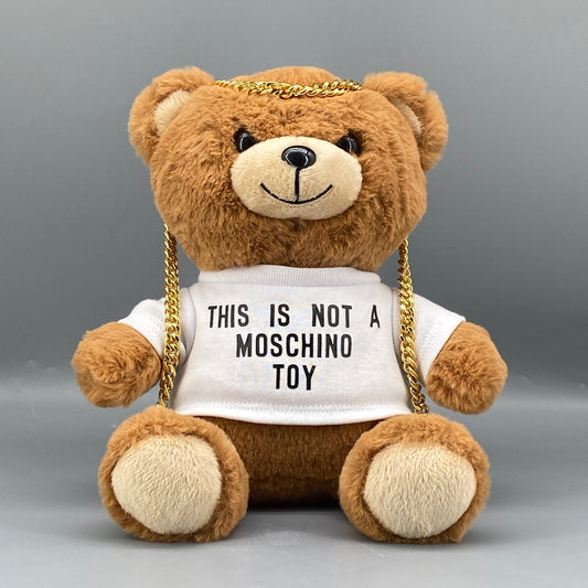 Moschino Teddy Bear Plush Chain Crossbody Bag