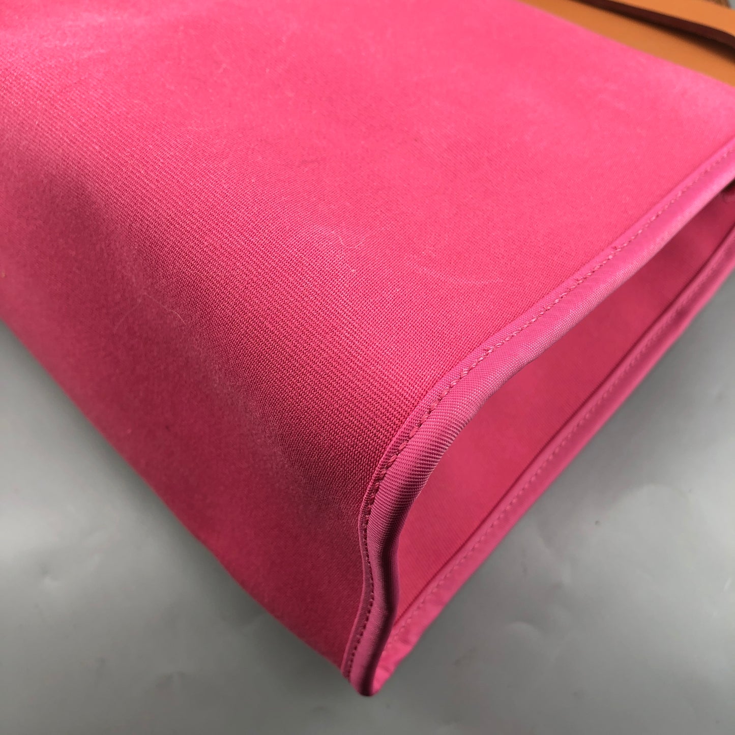 Hermes 2011 Pink Canvas Herbag 31  Shoulder Bag