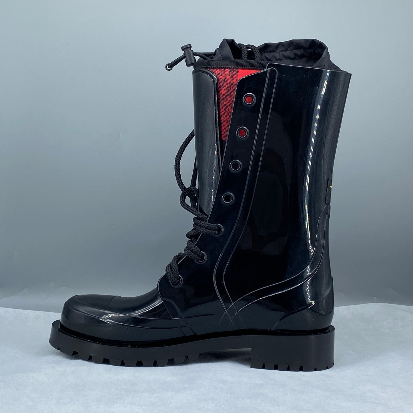 Christian Dior Women Lace‑Up Combat Boots Size 38 black