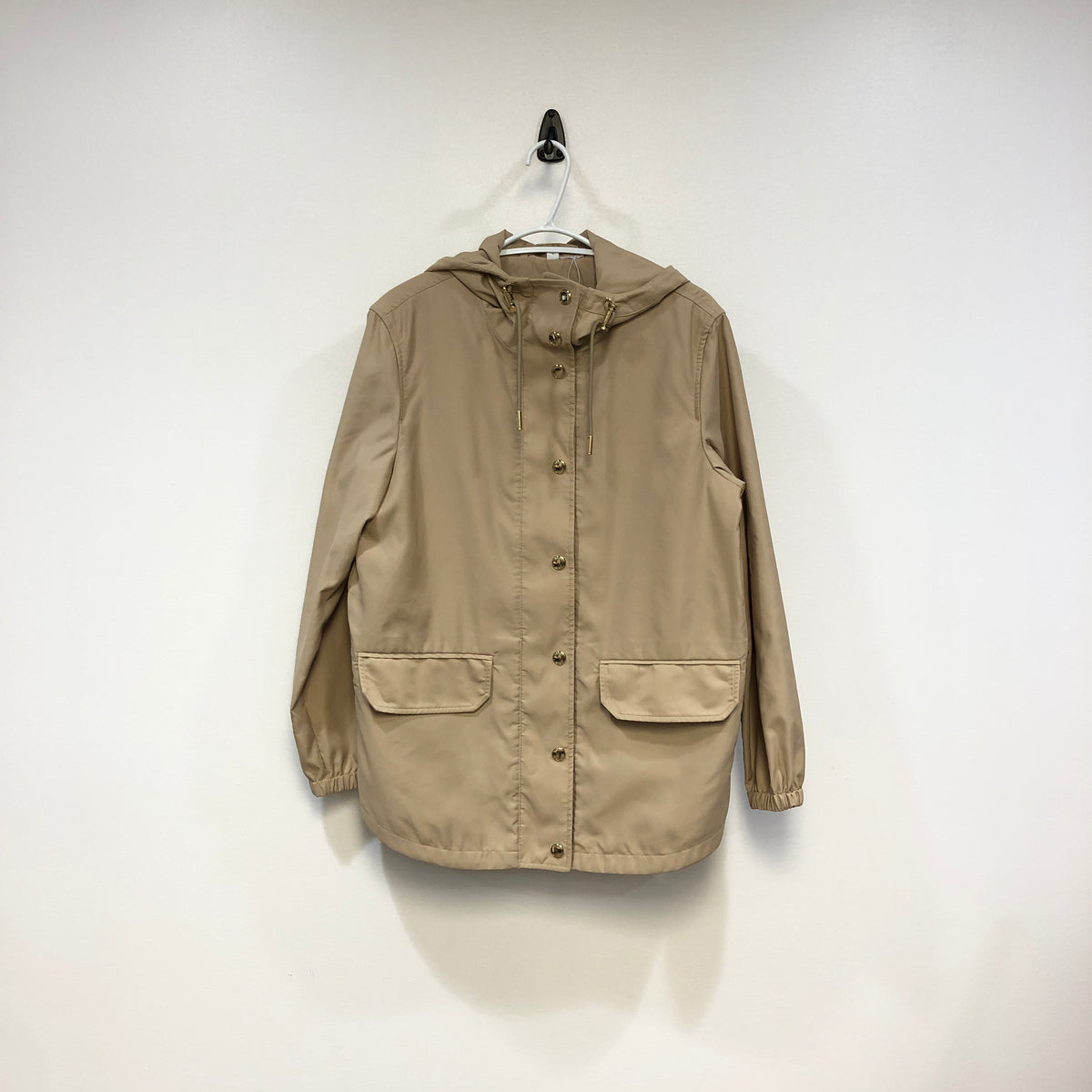 Burberry Light Khaki Hooded Jacket Size 8