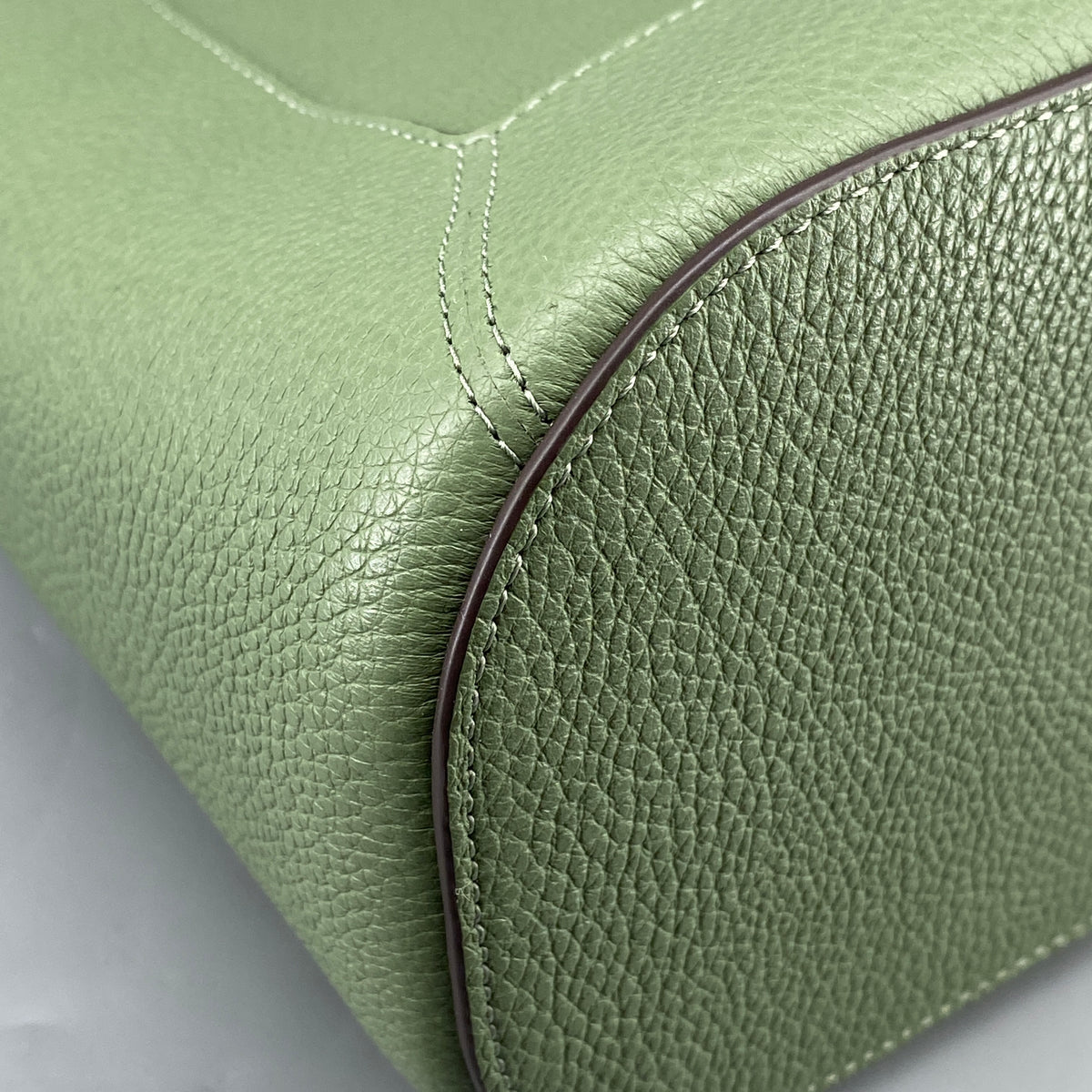 Kate Spade Green Pebbled Leather Bucket Shoulder Bag