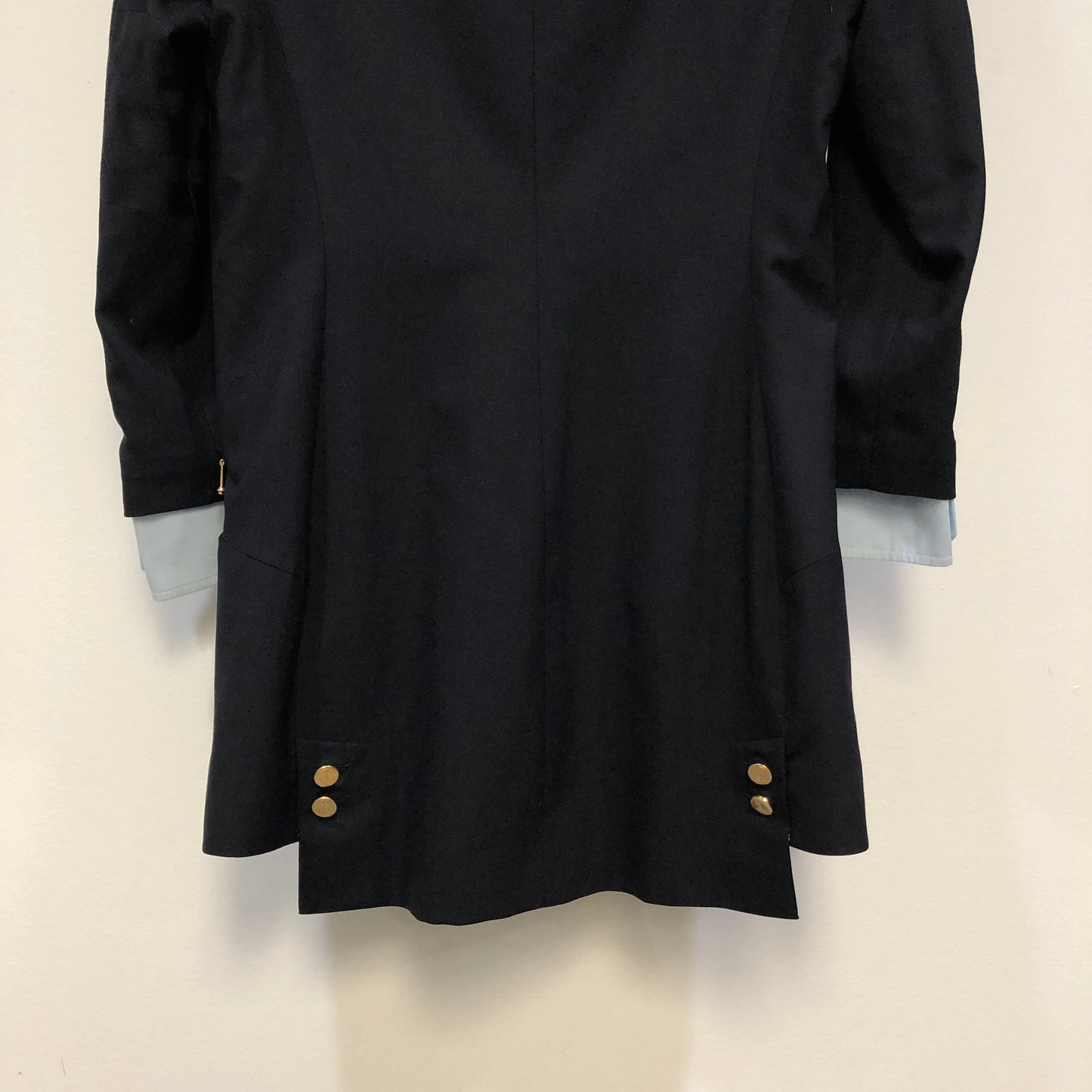 Thom Browne Navy Blue Long Sleeve Shirt Dress Size 38