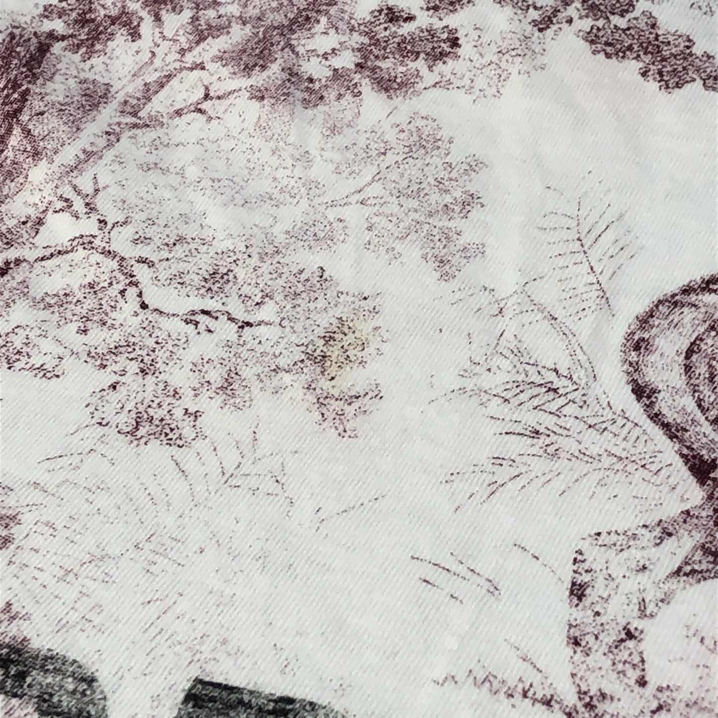 Dior White & Burgundy Printed Short Sleeve T-shirt Size S