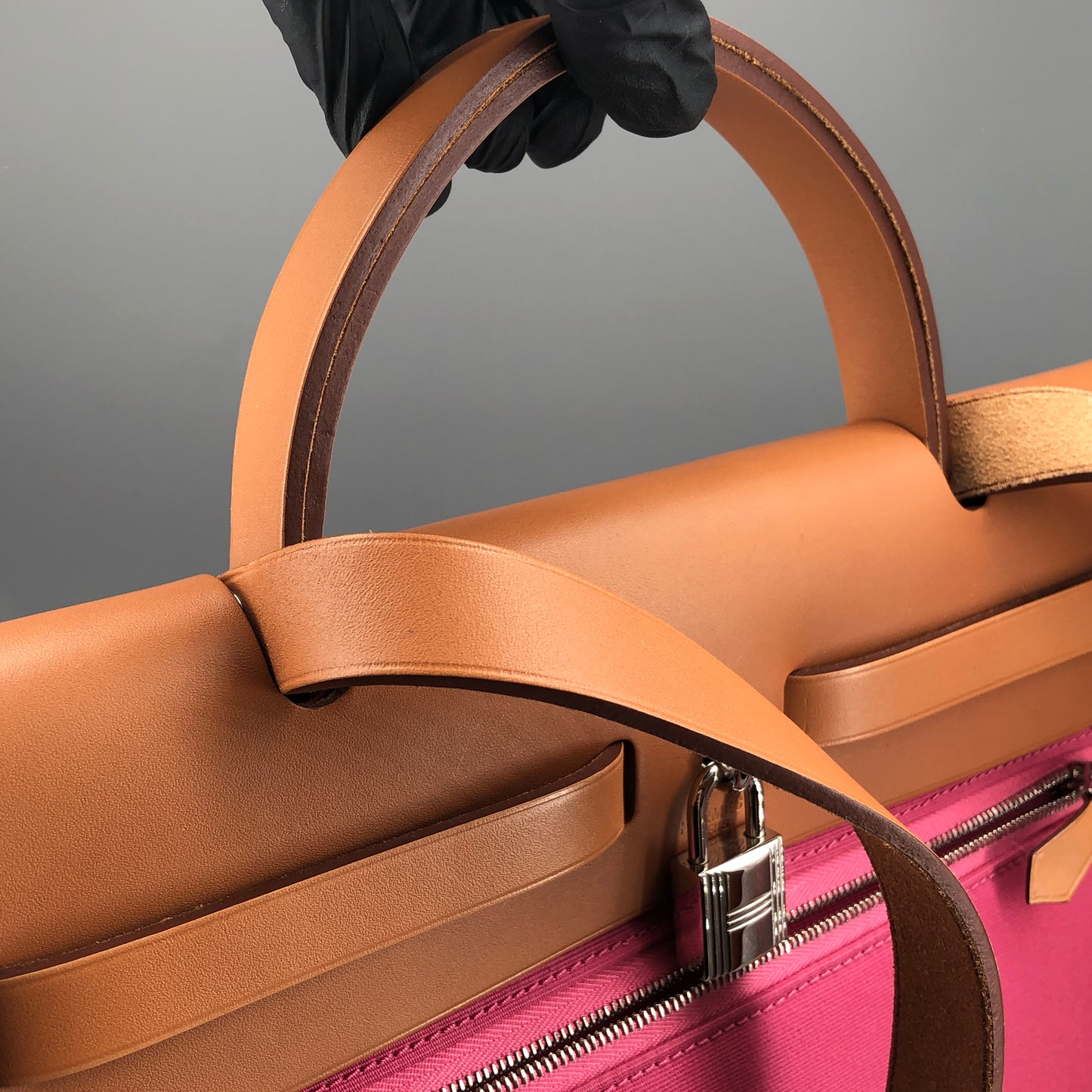 Hermes 2011 Pink Canvas Herbag 31  Shoulder Bag