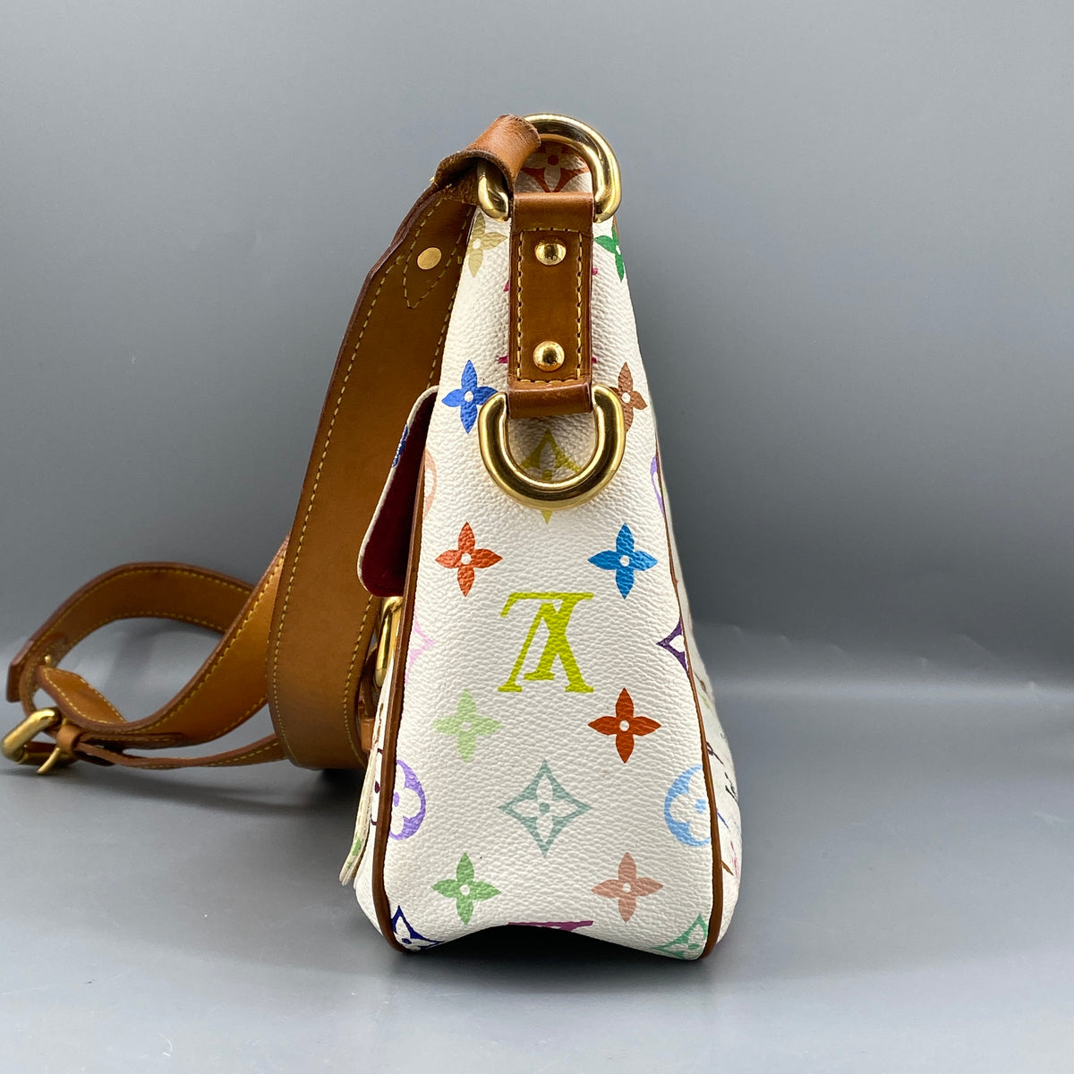 Louis Vuitton Monogram Multicolour Lodge White Shoulder Bag