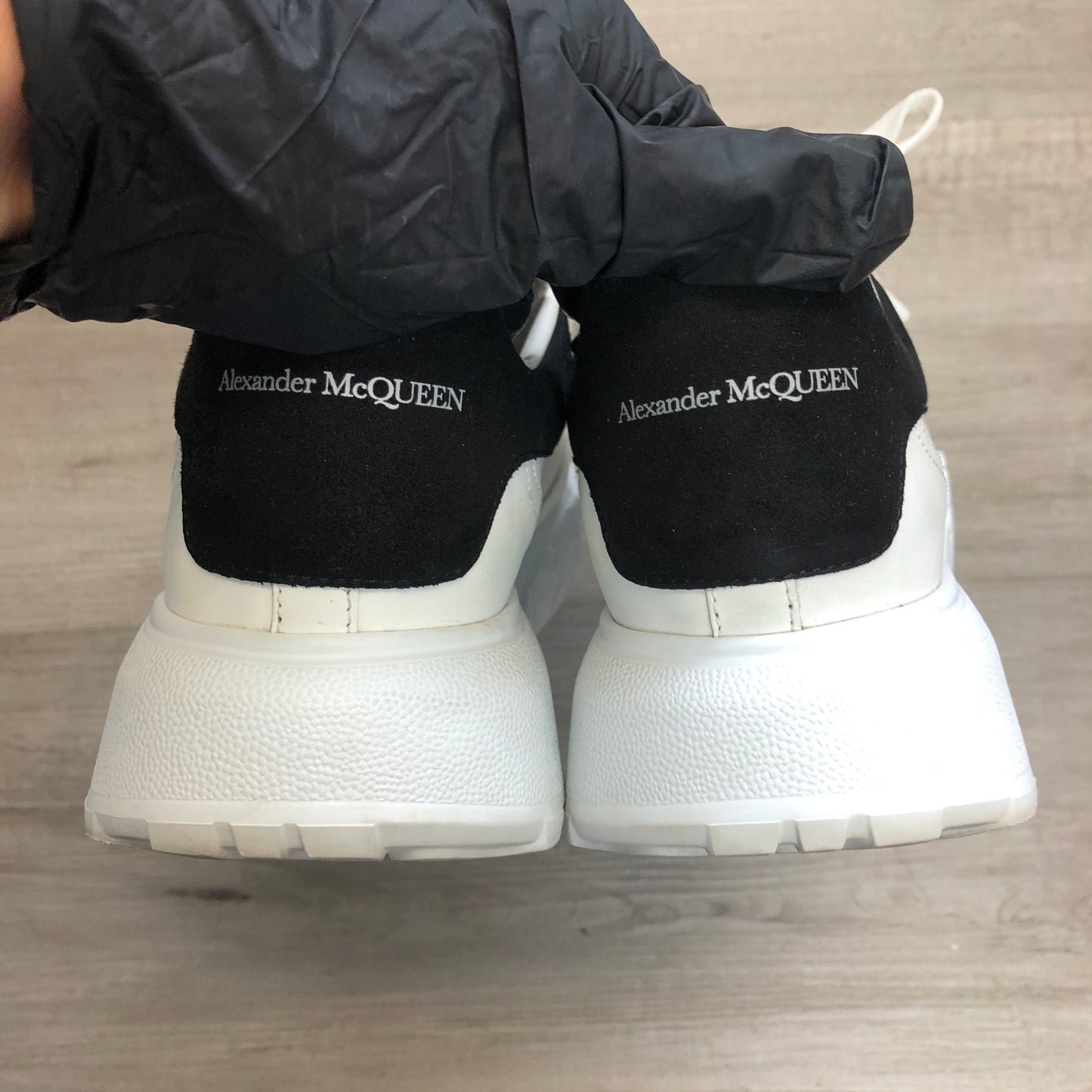 Alexander McQueen Oversized Platform Sneaker Shoes 36 White Black
