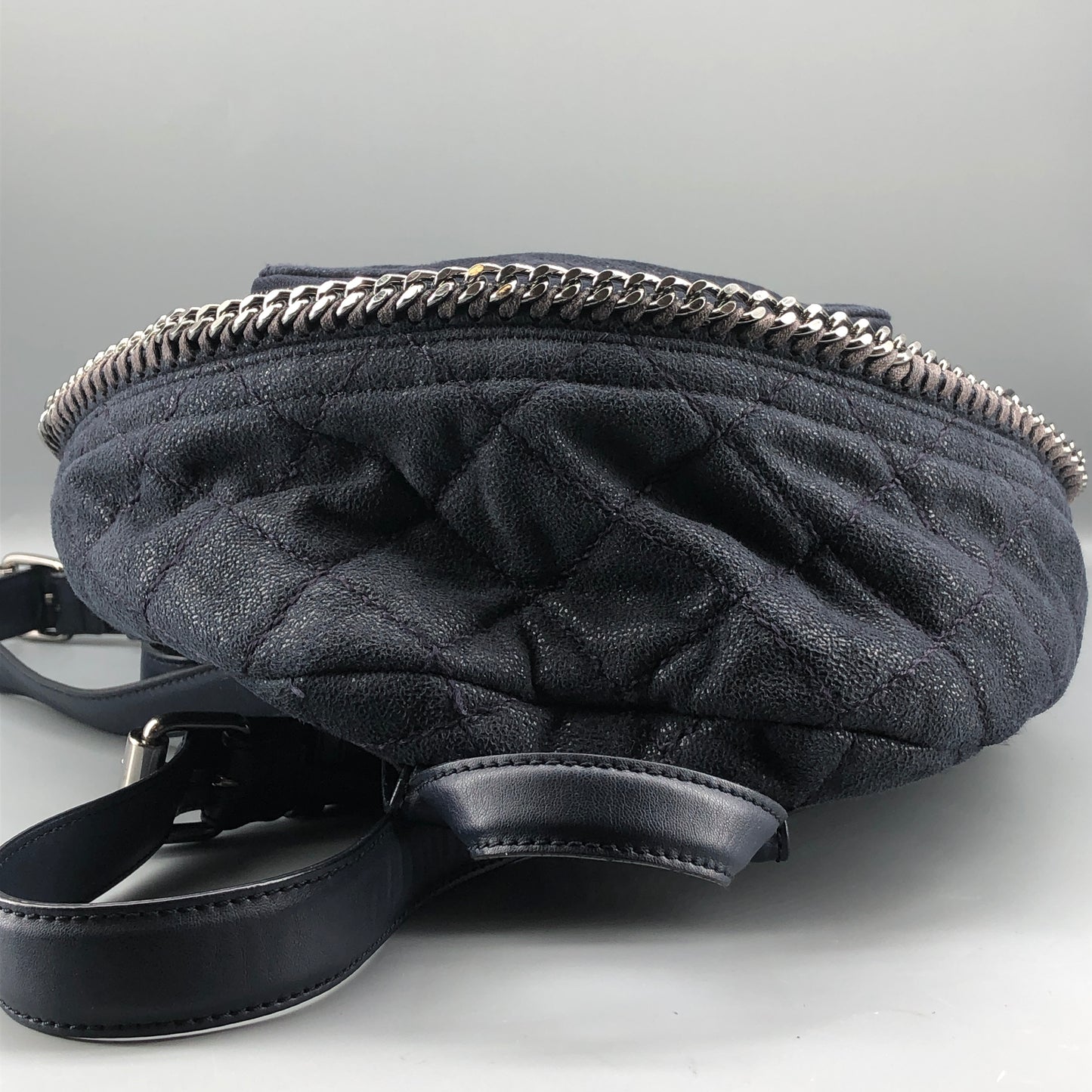 Stella McCartney Quilted Eco Nylon Mini Backpack Navy