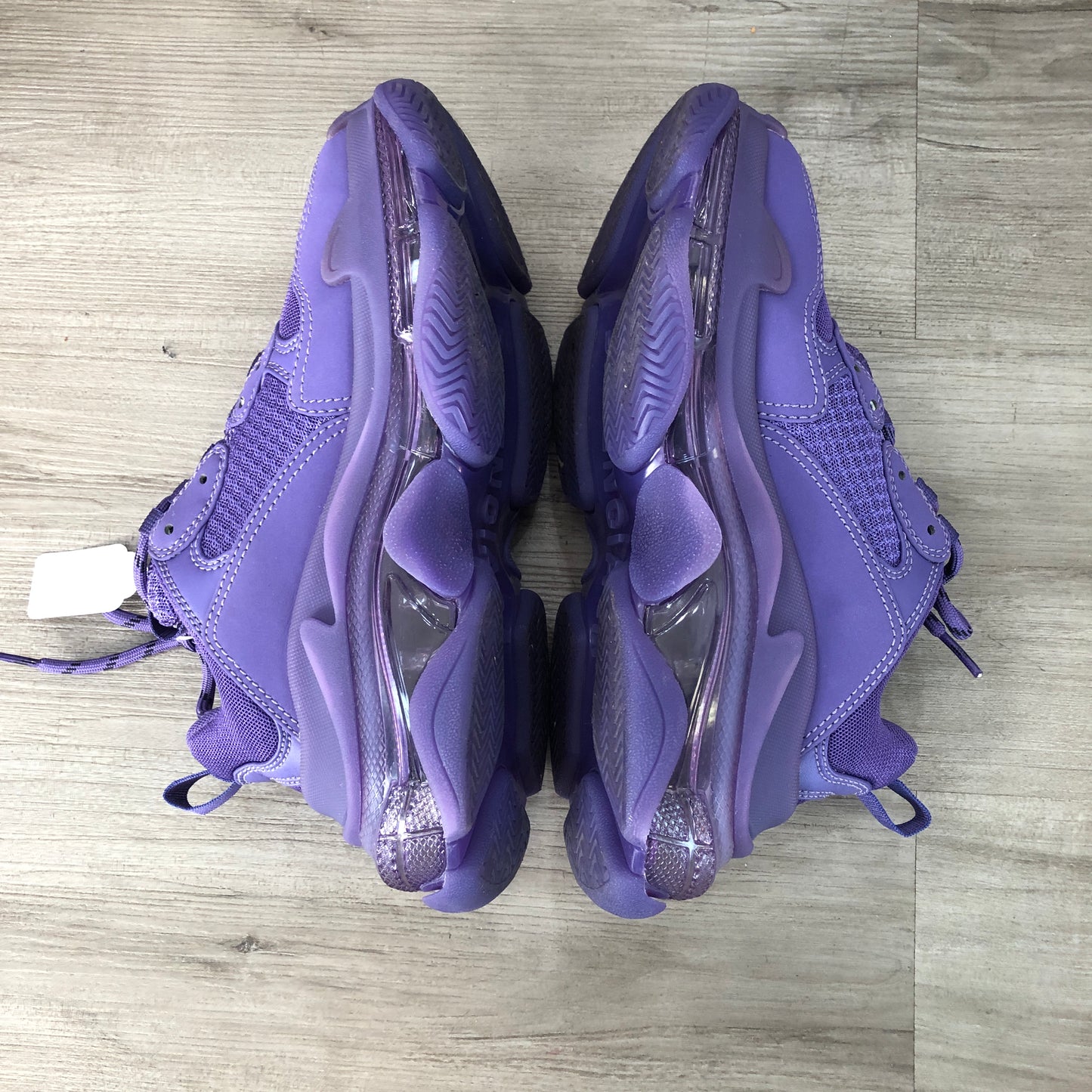Balenciaga Women's Triple S Leather-Free Mesh Chunky Sneakers Size 36 Dark Purple
