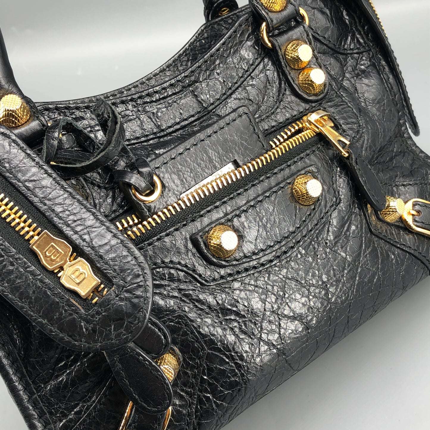 Balenciaga Black  Mini City Handbag Shoulder Bag