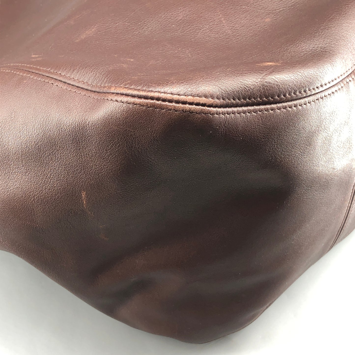 Coach Vintage Leather Tote Bag Dark Brown