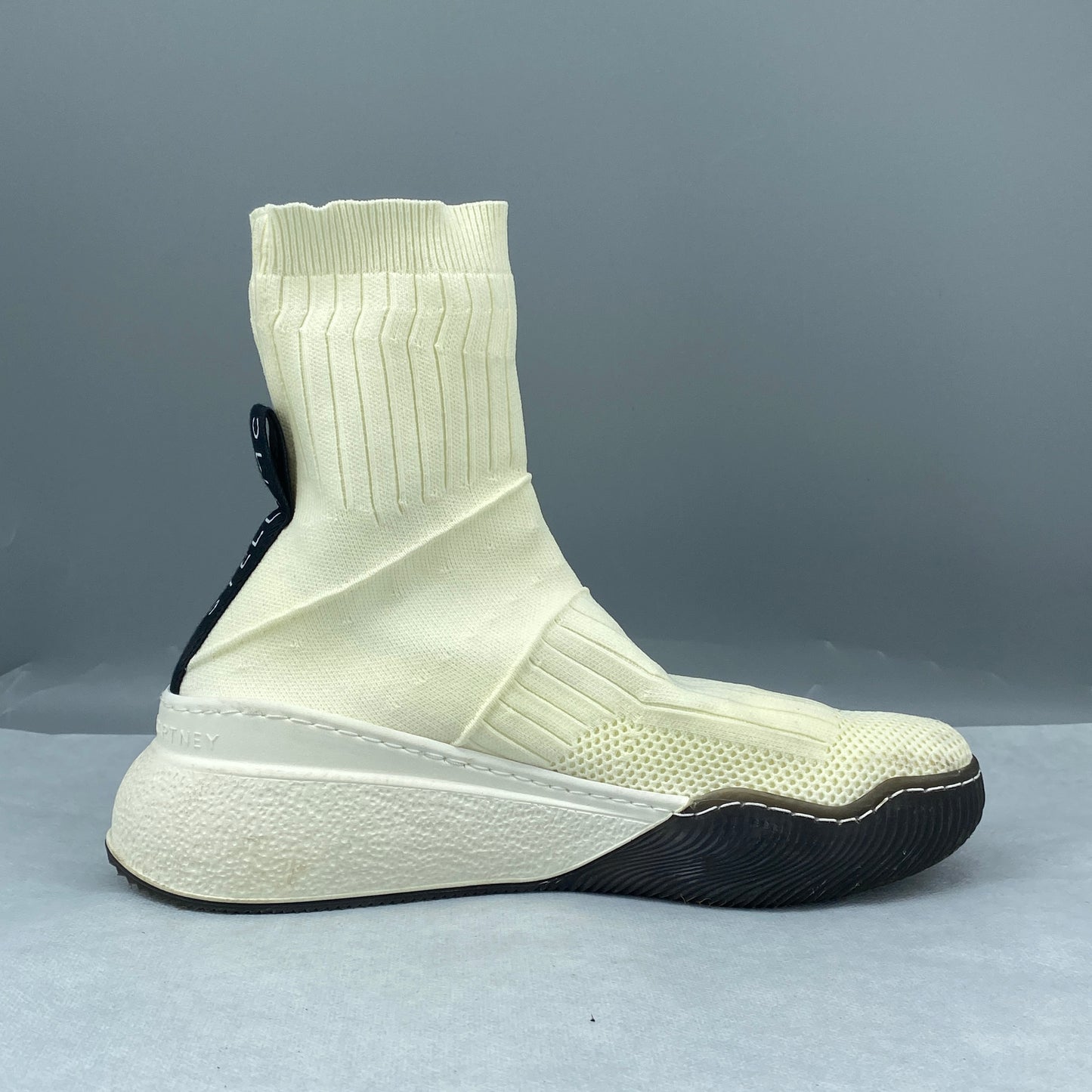 Stella McCartney Cream Knit Sock Women's Shoes Size 36