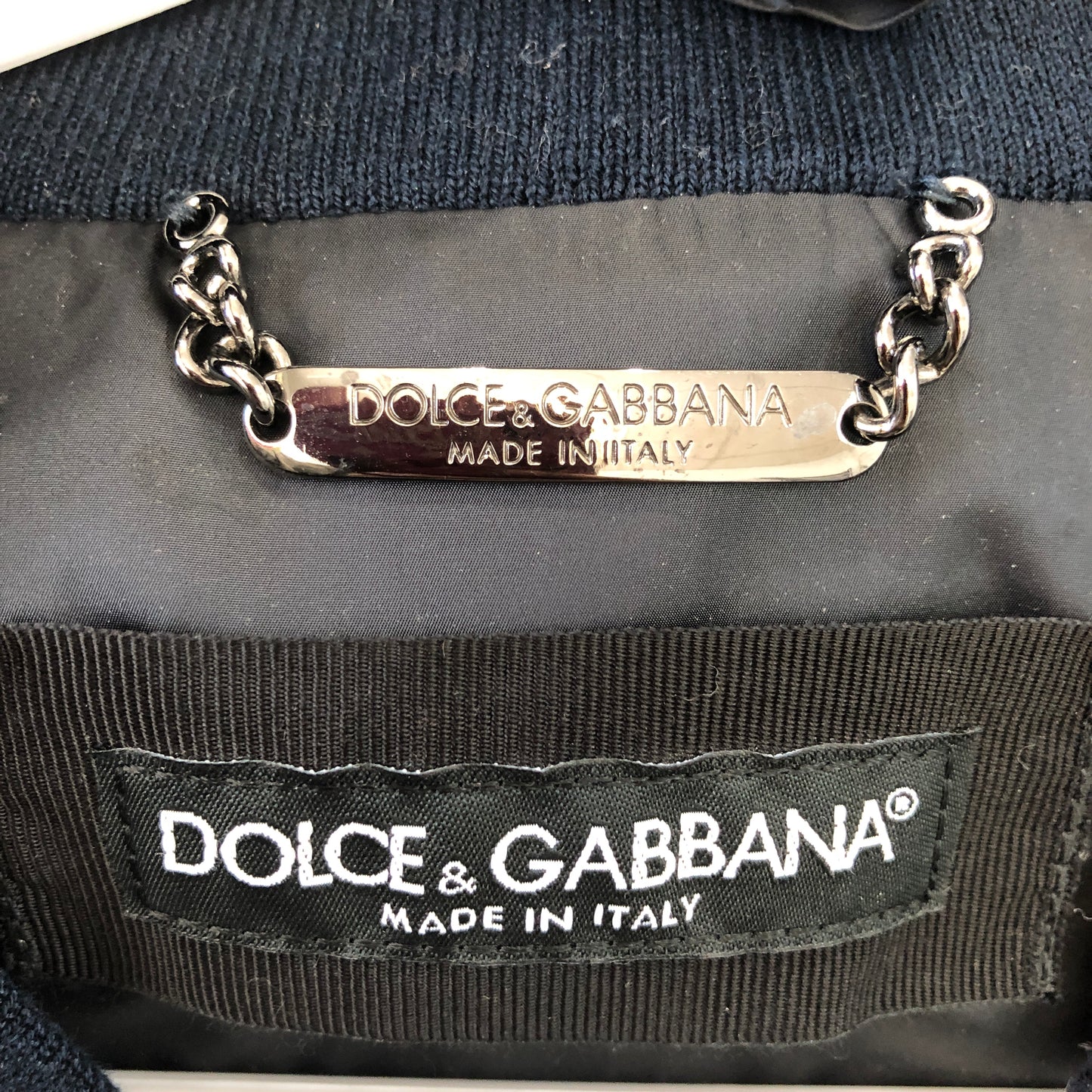 Dolce & Gabbana Black Bomber Jacket size 48