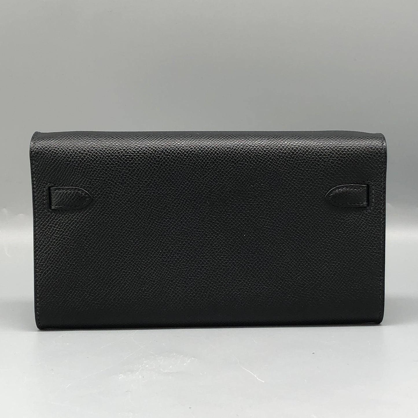 Hermes Kelly To Go Epsom 2022 Black and Gold hardware